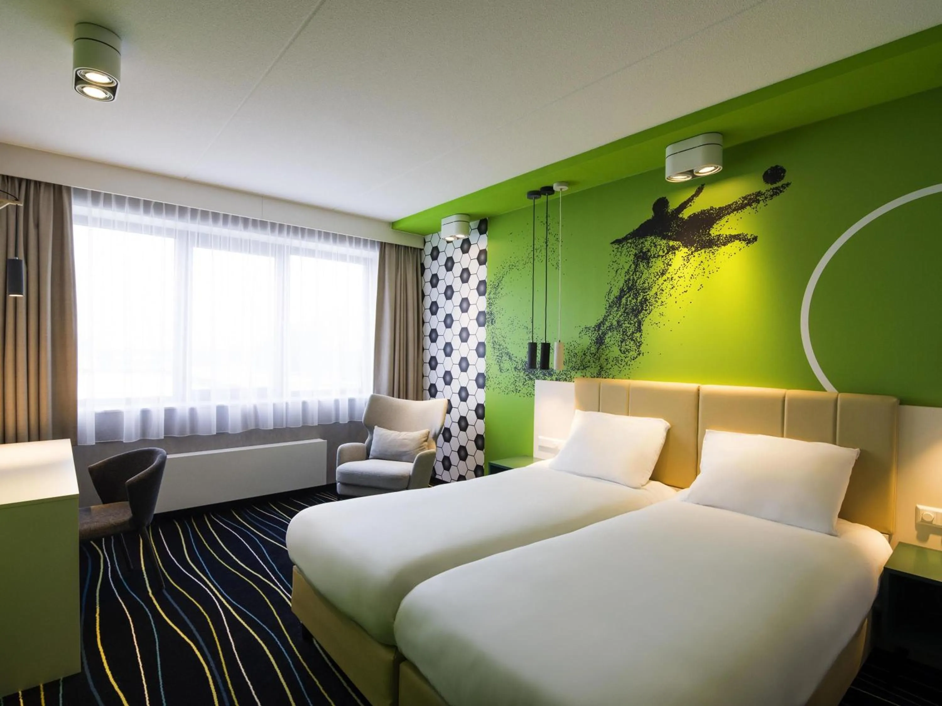 Bedroom, Bed in ibis Styles Haarlem City