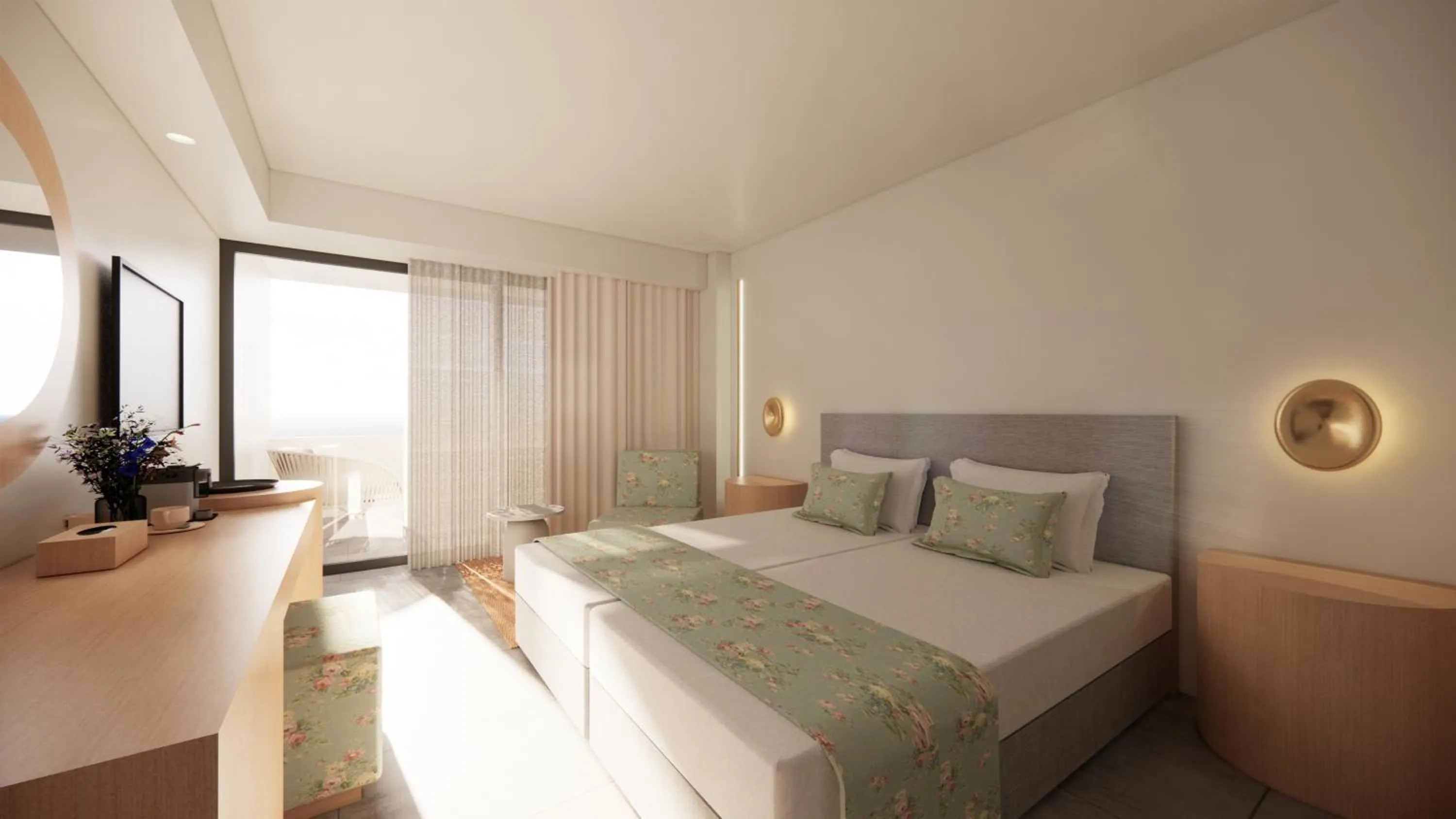 Bedroom, Bed in Aquila Porto Rethymno