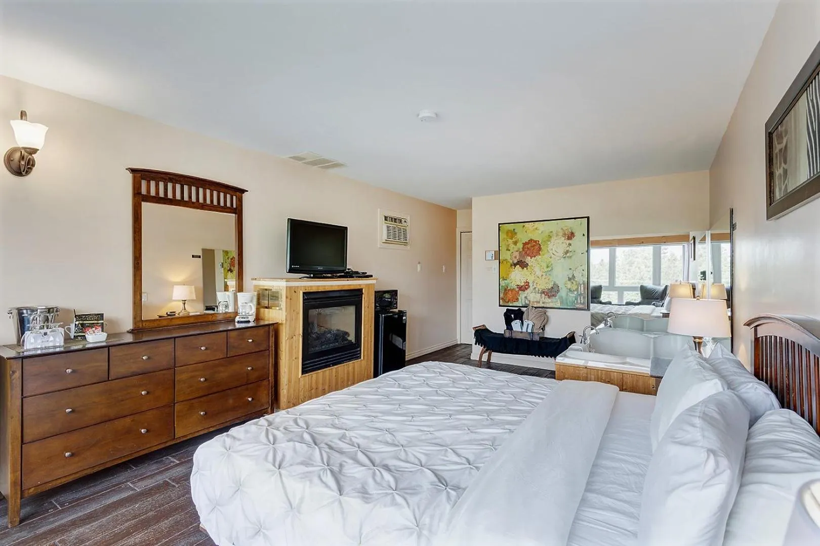 Bed in Auberge Hotel Spa Watel