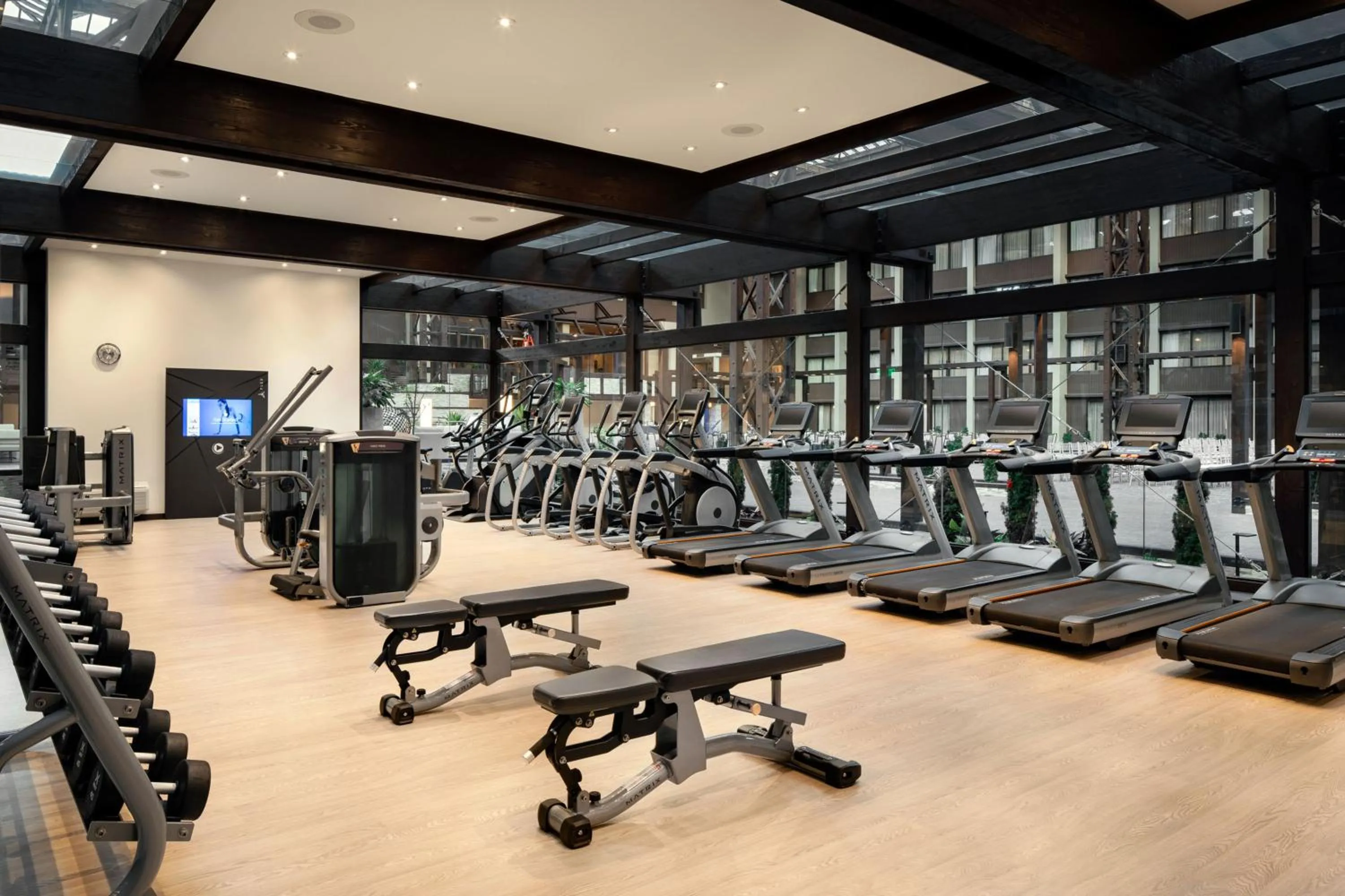Fitness centre/facilities in Seattle Airport Marriott