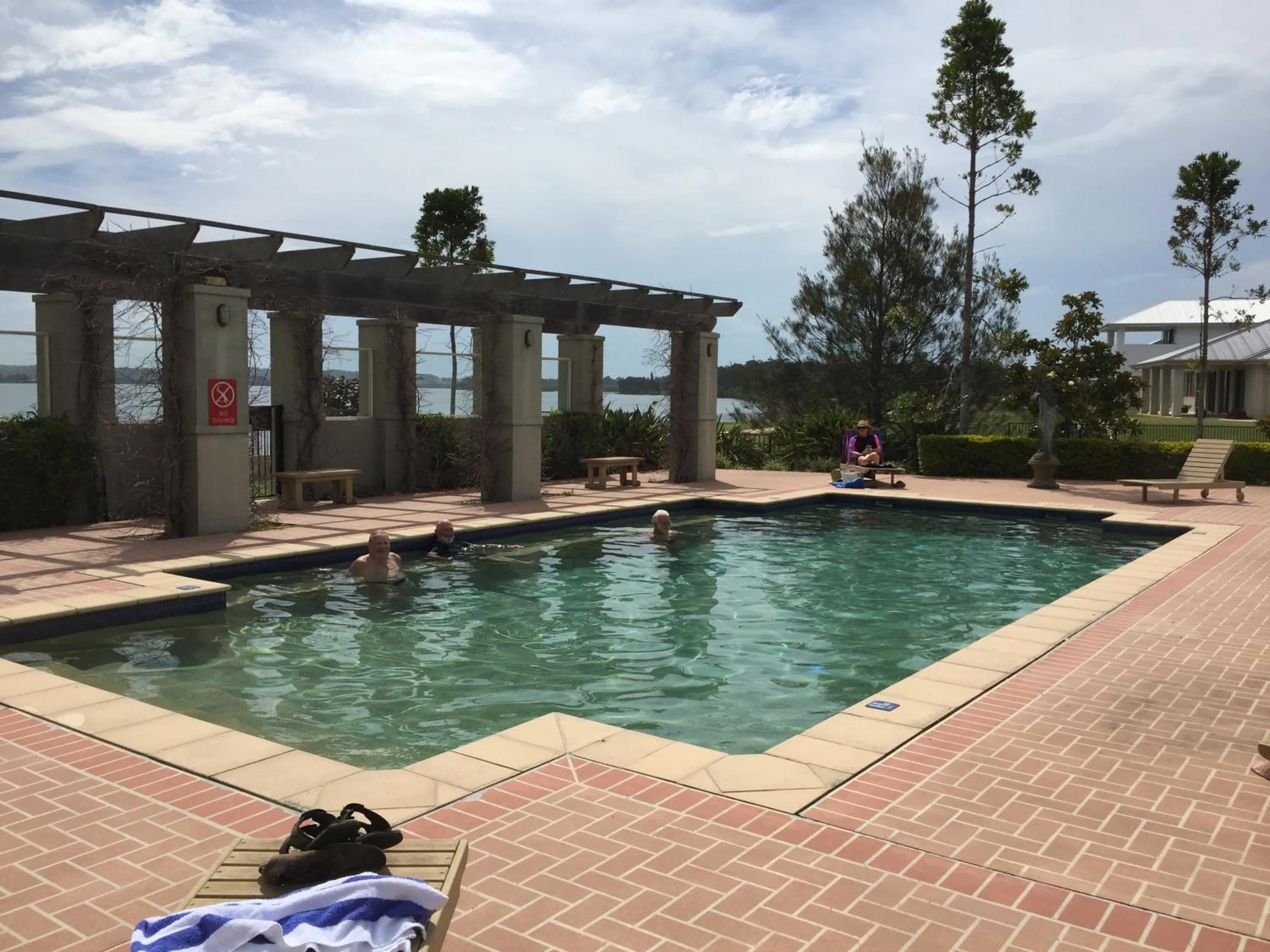 Swimming pool in Harrington River Lodge