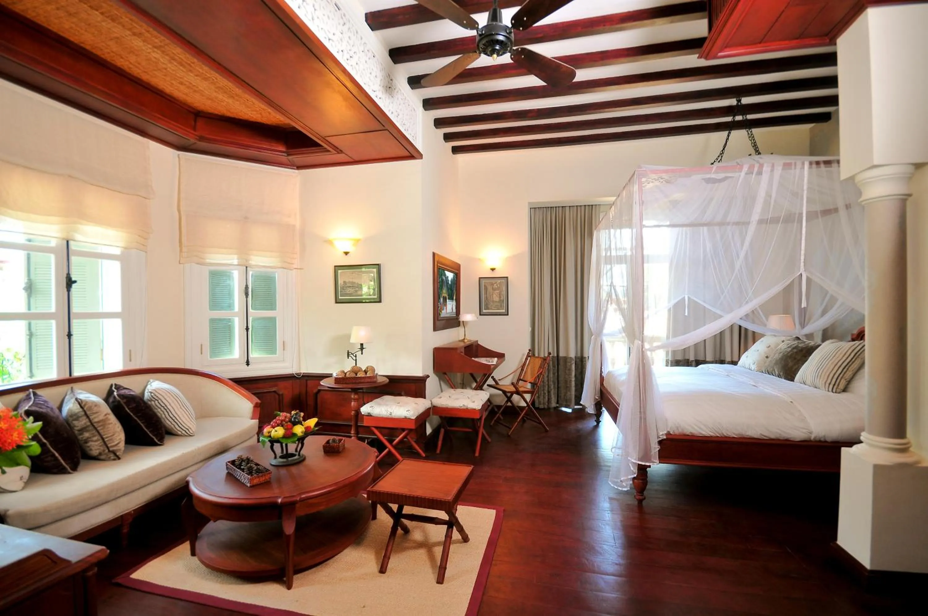 Living room, Bed in The Luang Say Residence