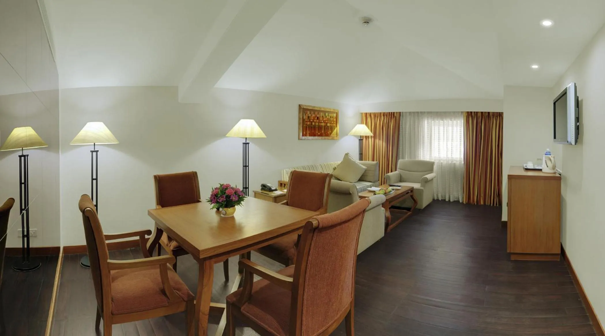 Seating area in Caravela Beach Resort