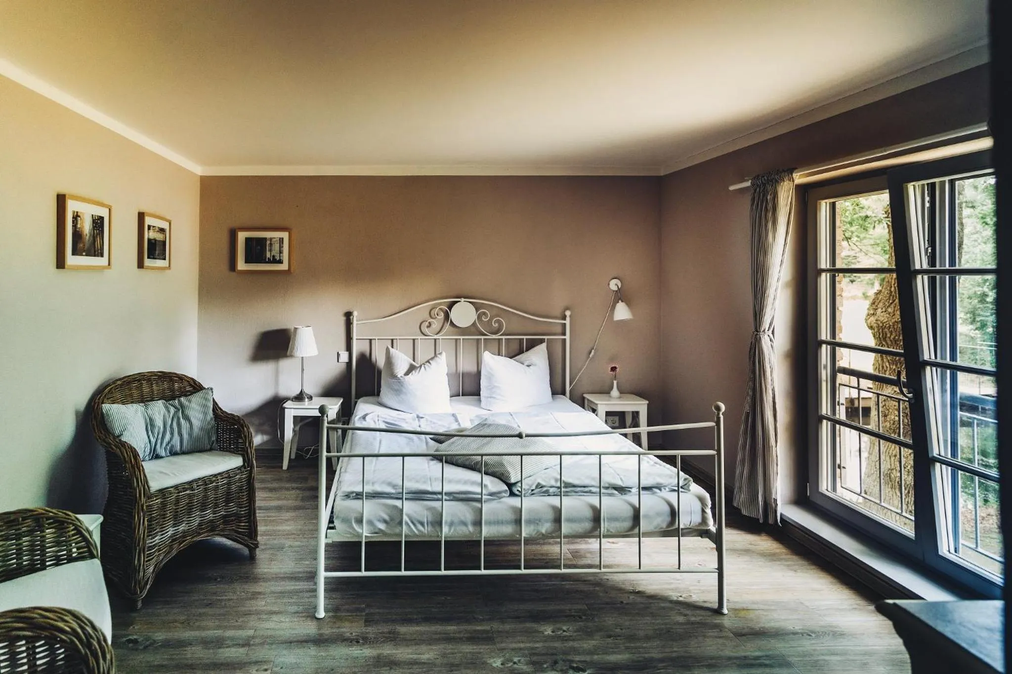 Bedroom, Bed in Pension Alter Hafen