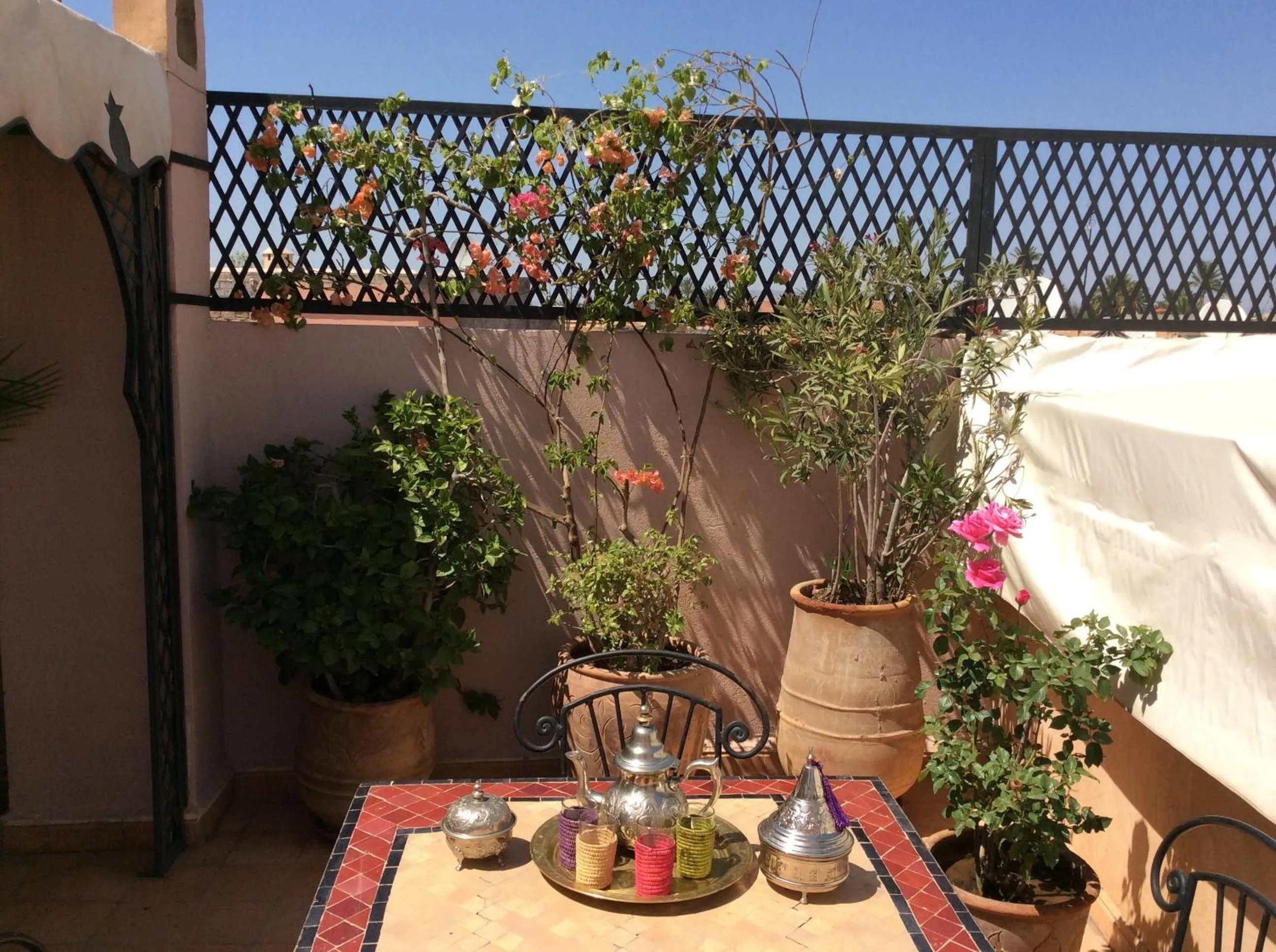 Balcony/Terrace in Riad Irene