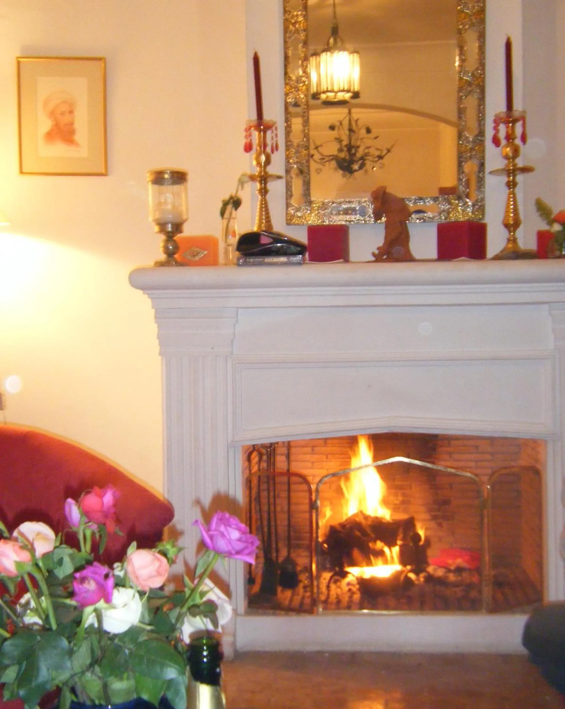 Communal lounge/ TV room in Riad Irene