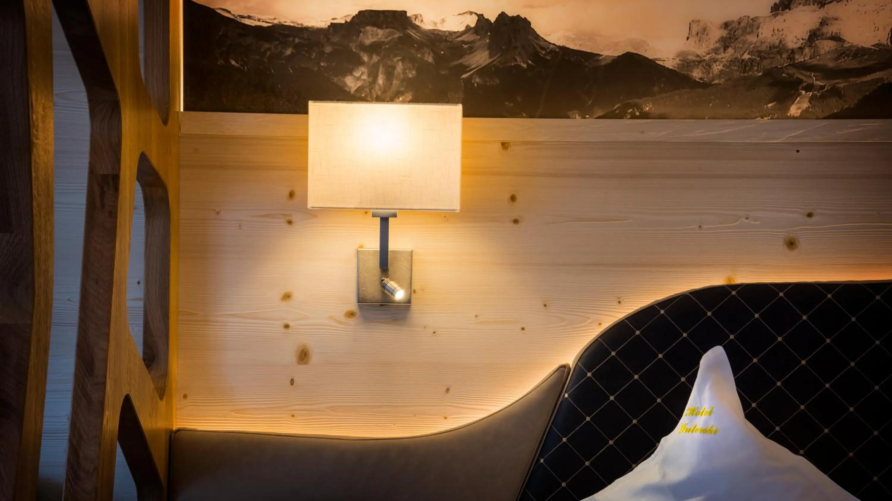 Decorative detail, Bed in Hotel Interski