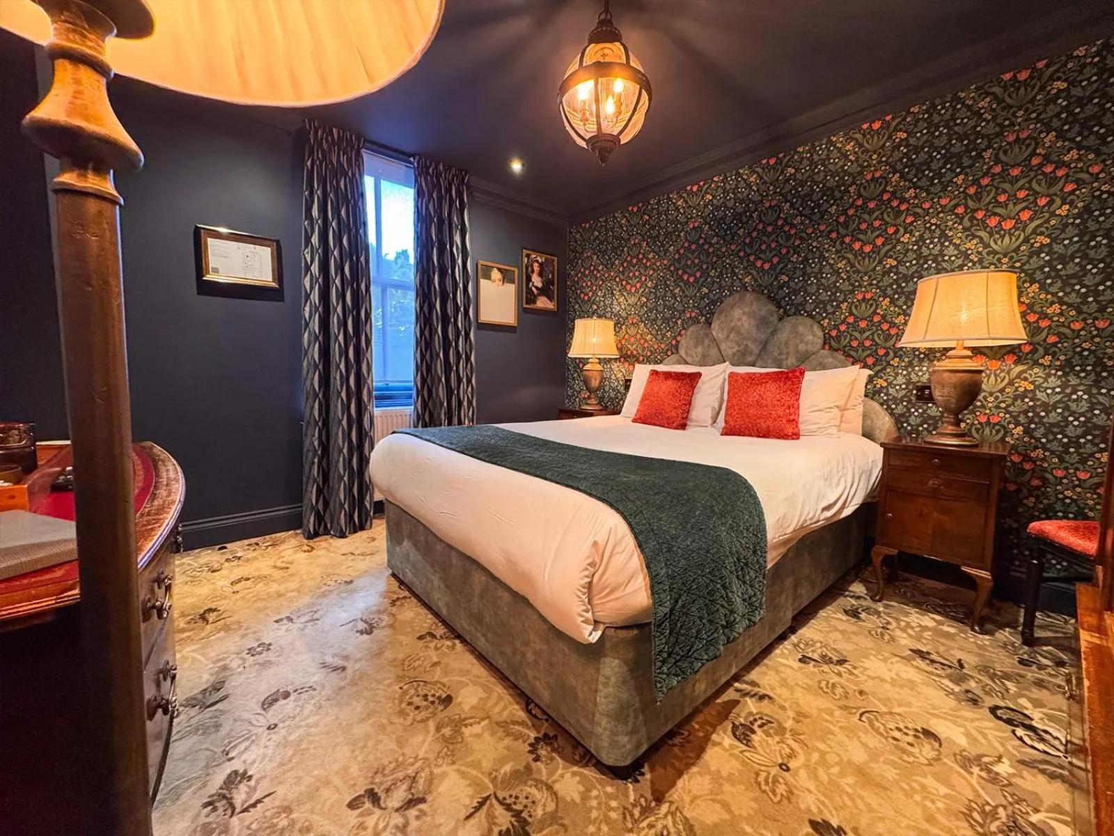 Bed in Clementine's Guest House