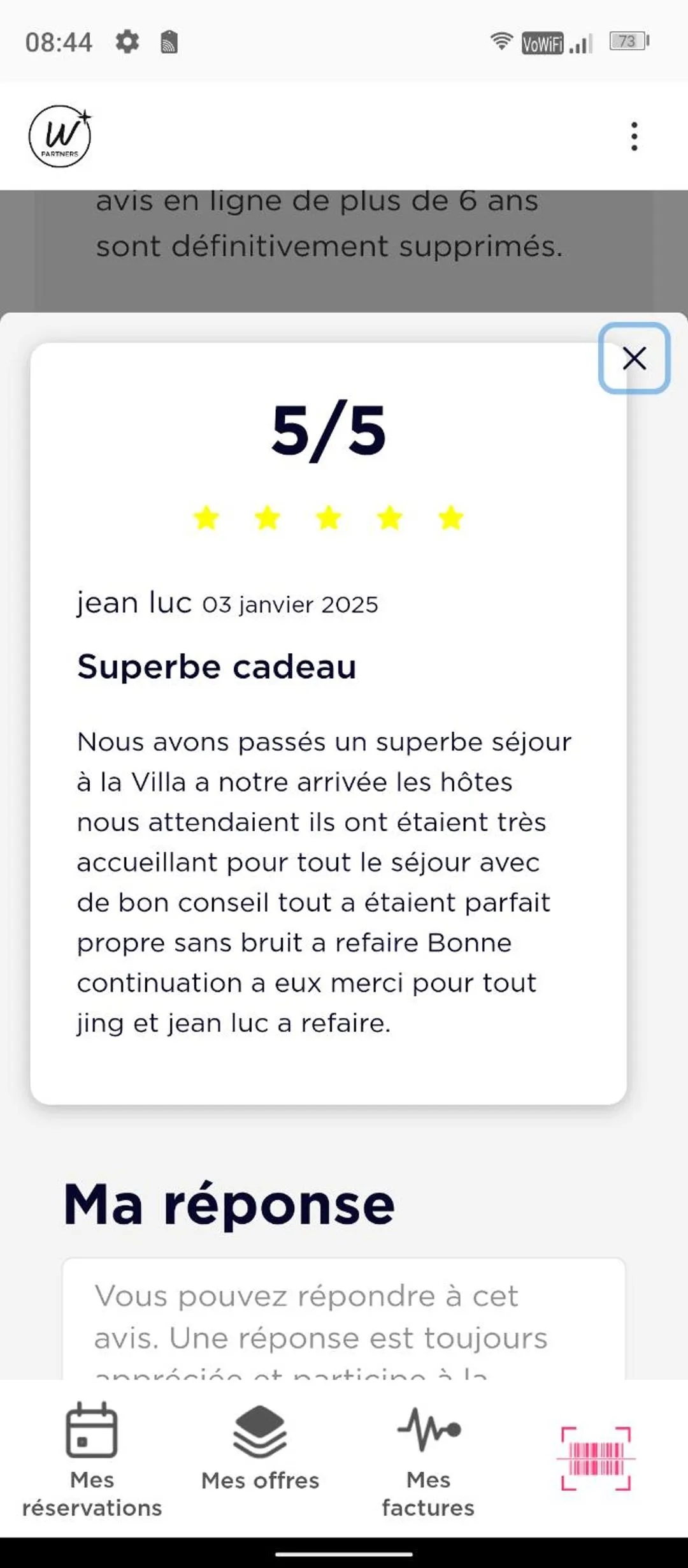 Certificate/Award in Gîtes & Chambres d'hôtes Villa La Lorraine