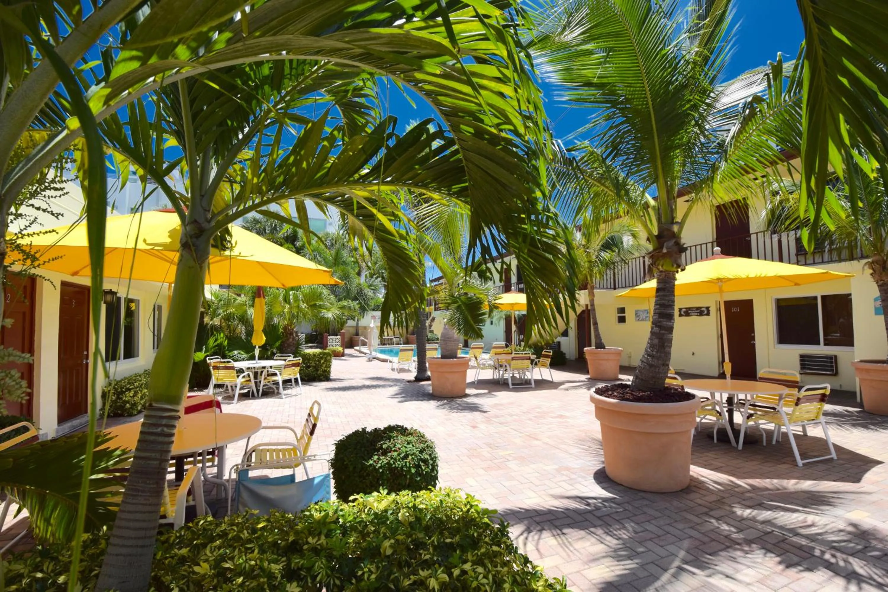 Patio in Surf Side Resort