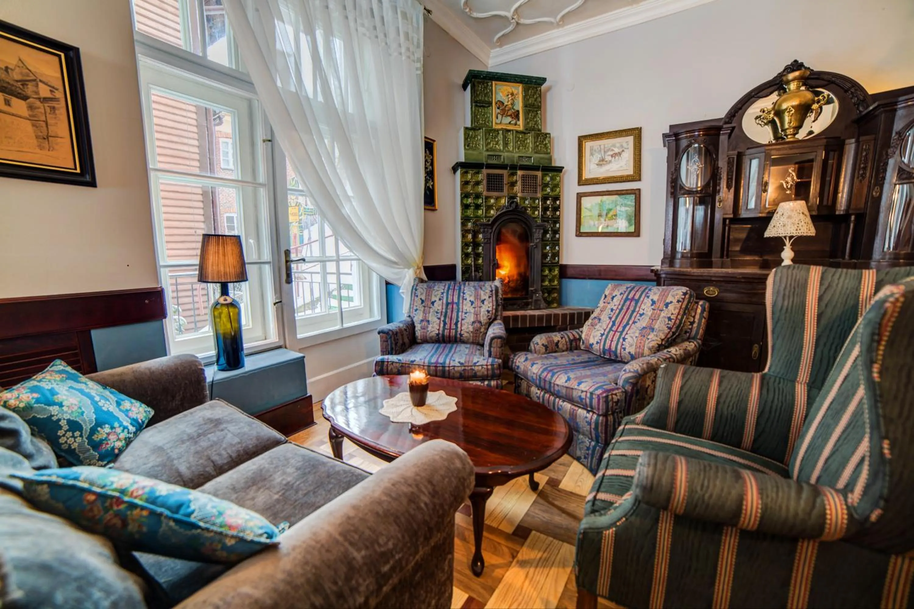 Communal lounge/ TV room in Małopolanka & Spa