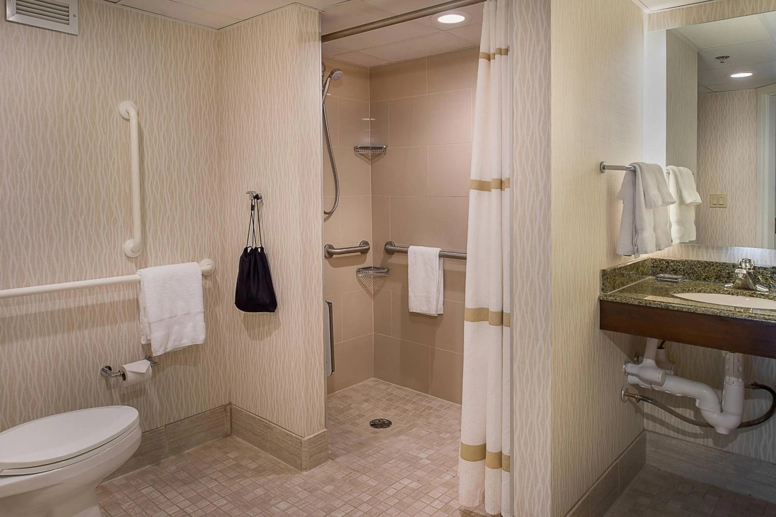 Bathroom in Marriott St. Louis Airport