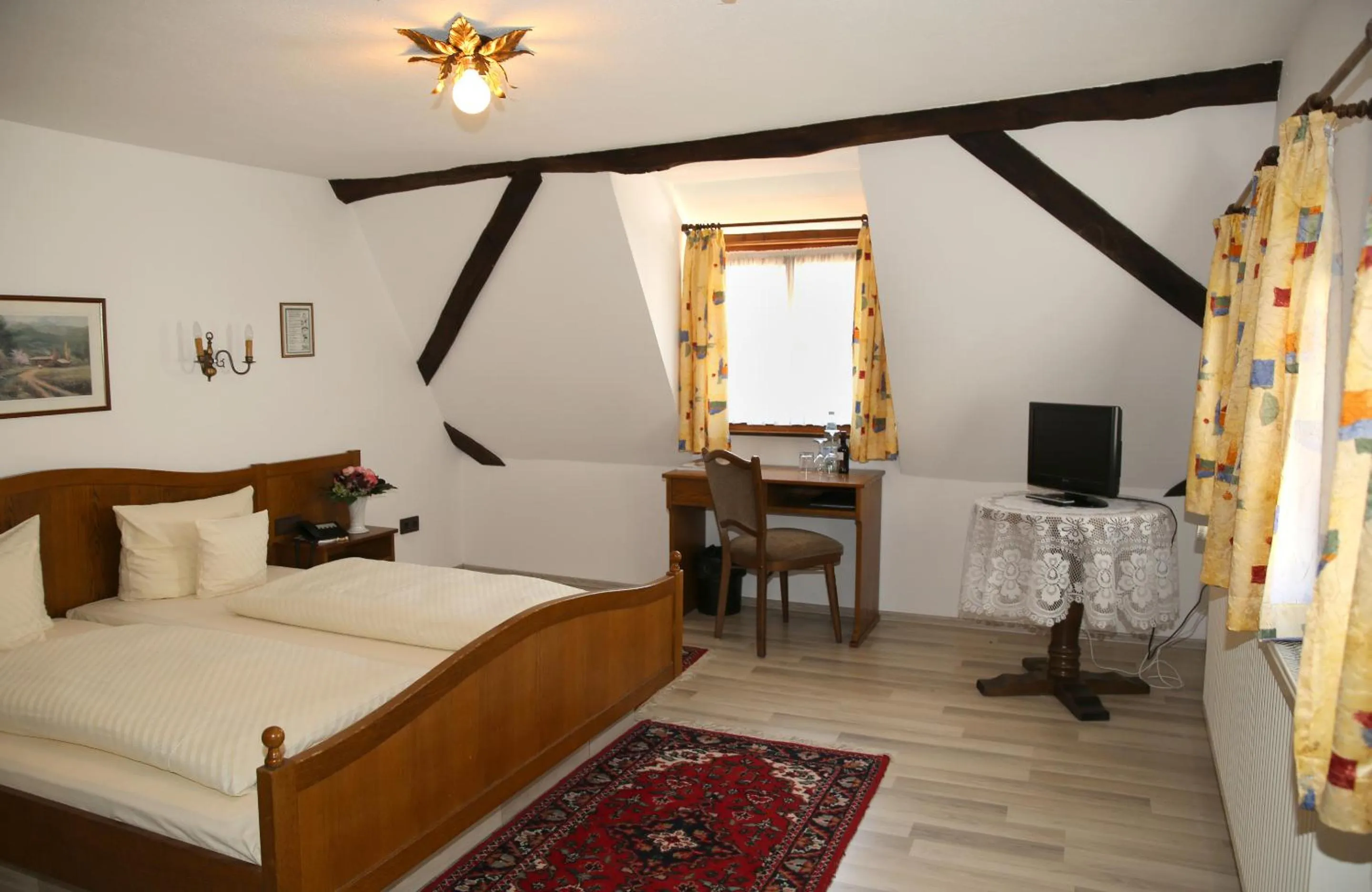 Bedroom, Bed in Landhotel Sickinger Hof