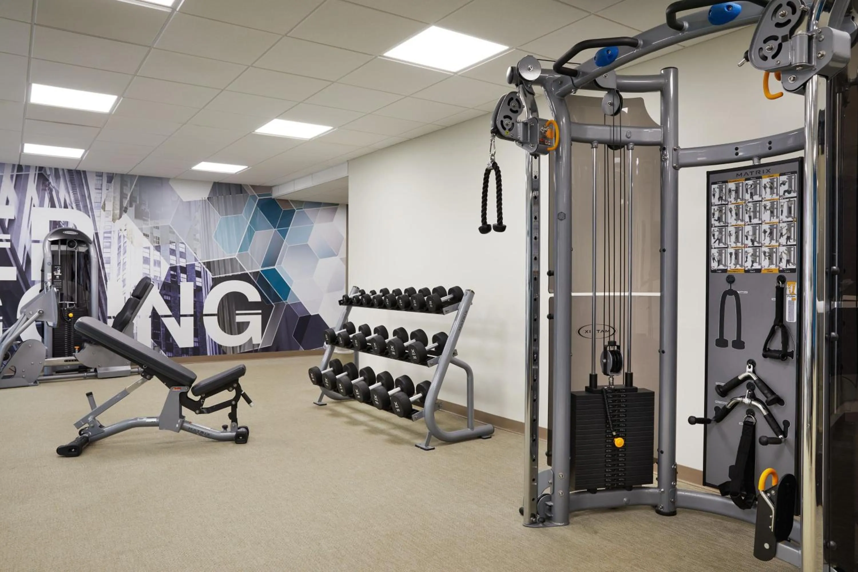 Fitness centre/facilities in SpringHill Suites St. Louis Airport/Earth City