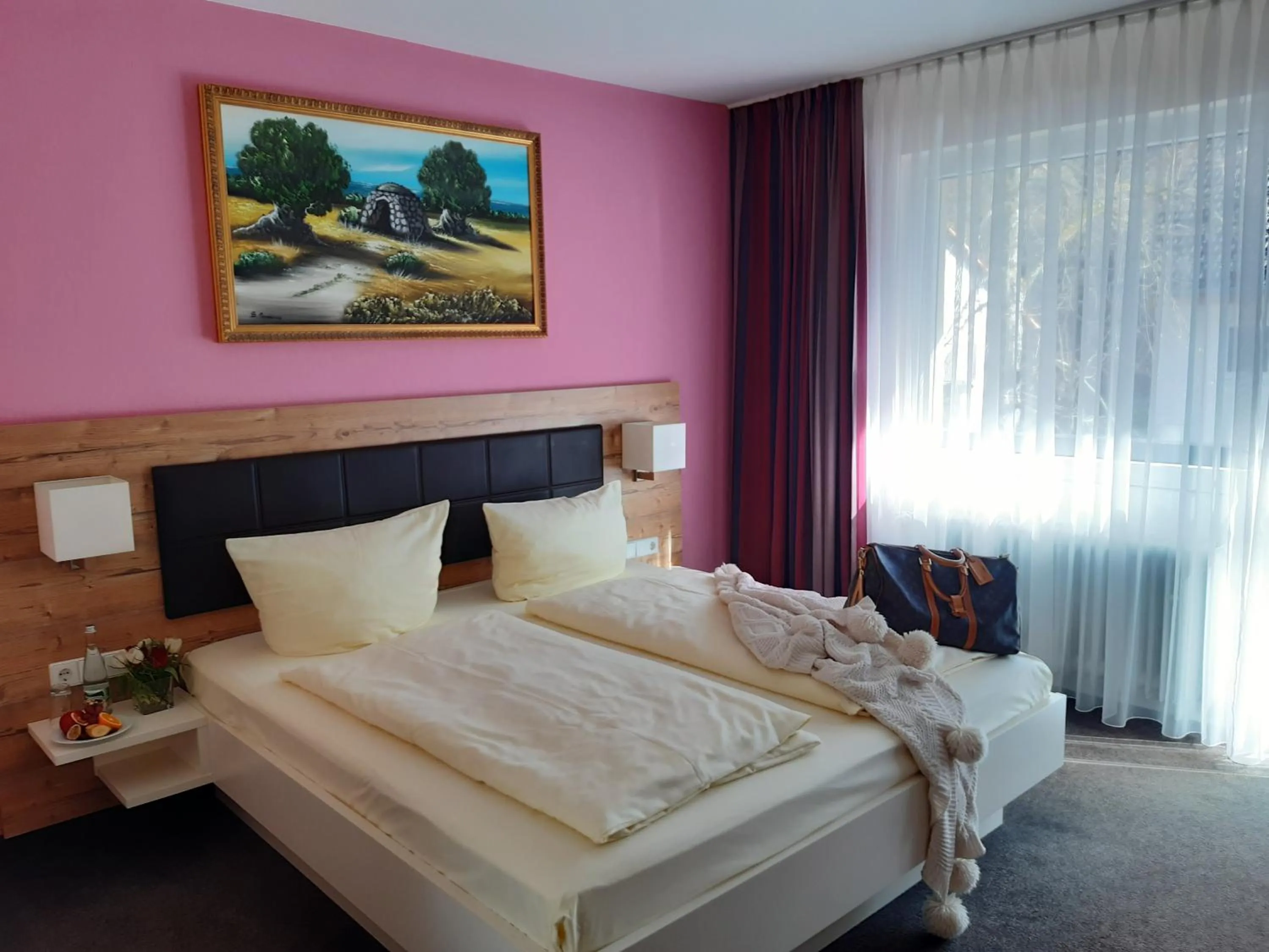 Bed in Schwarzwaldhotel Sonne