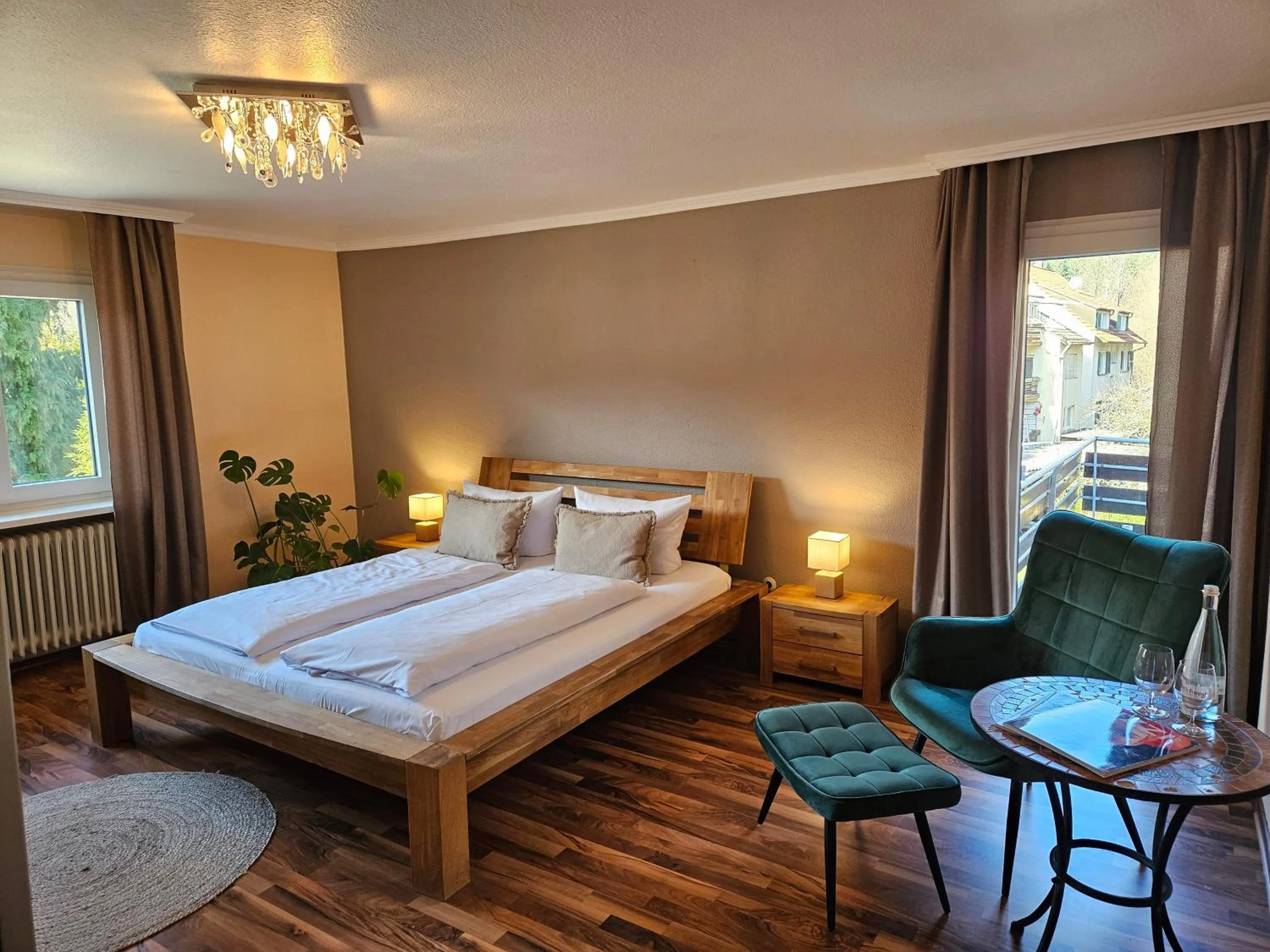 Bed in Schwarzwaldhotel Sonne