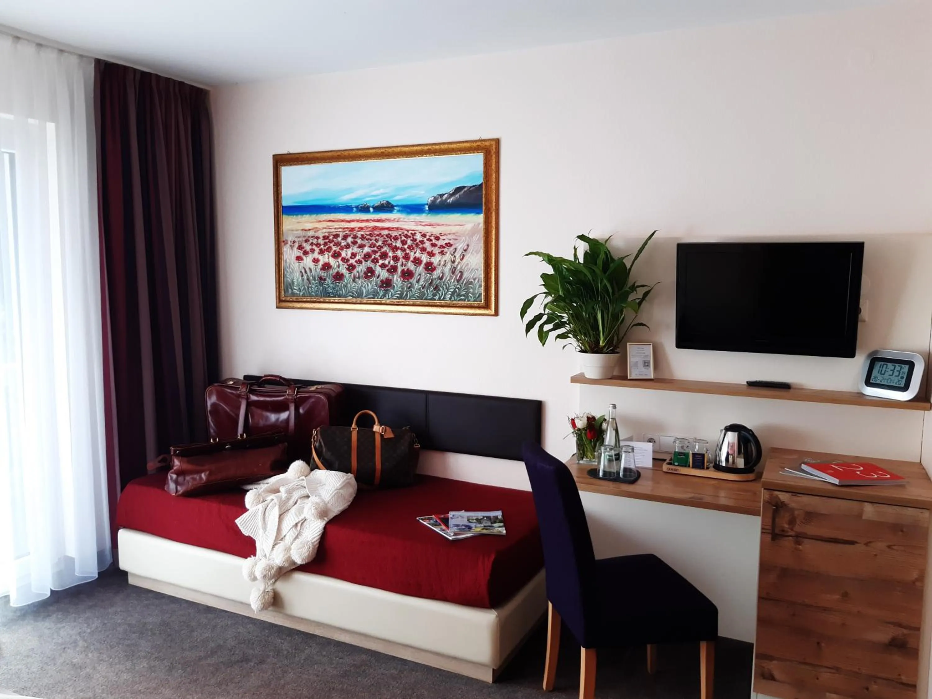 Bed in Schwarzwaldhotel Sonne