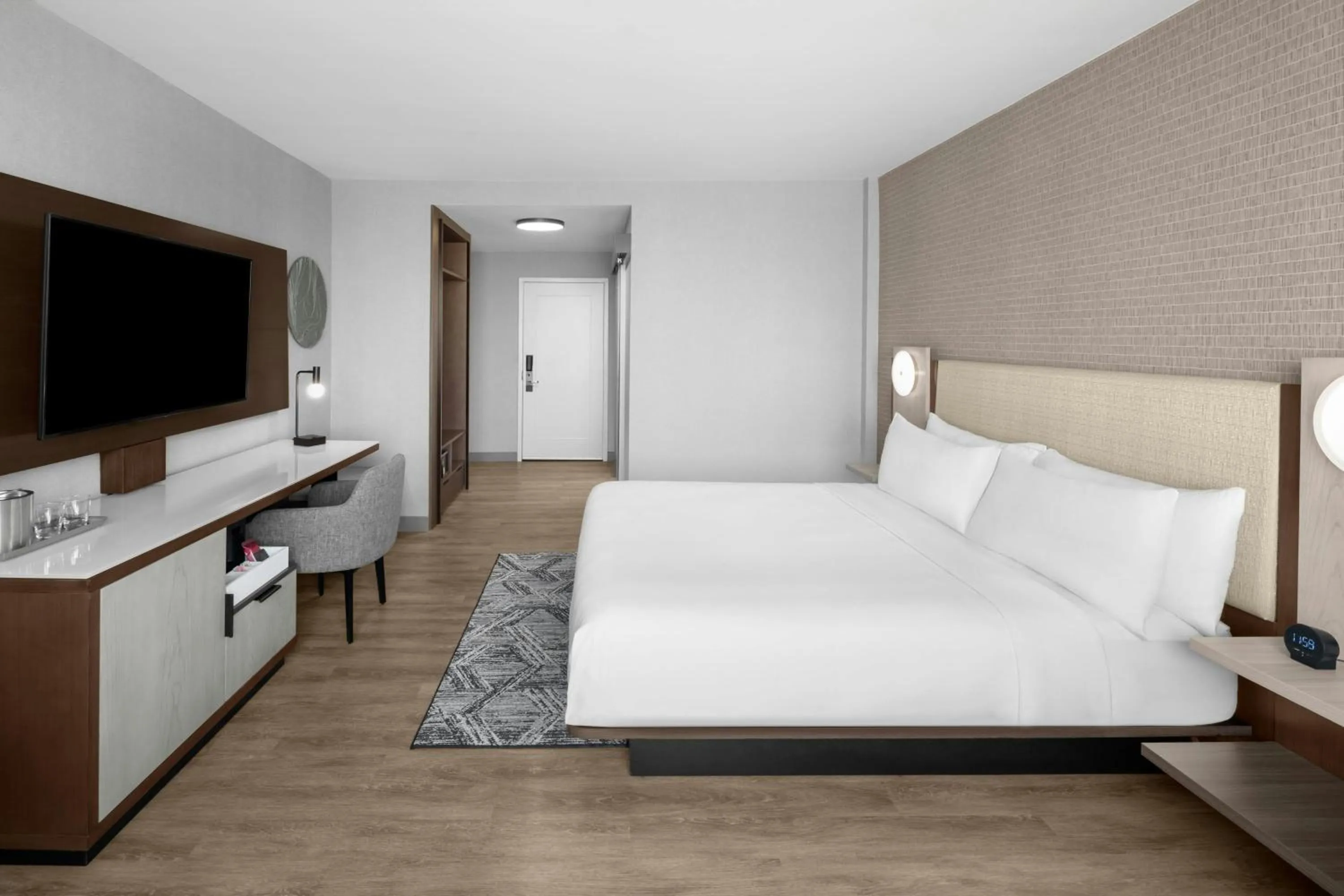 Photo of the whole room, Bed in AC Hotel Arlington National Landing