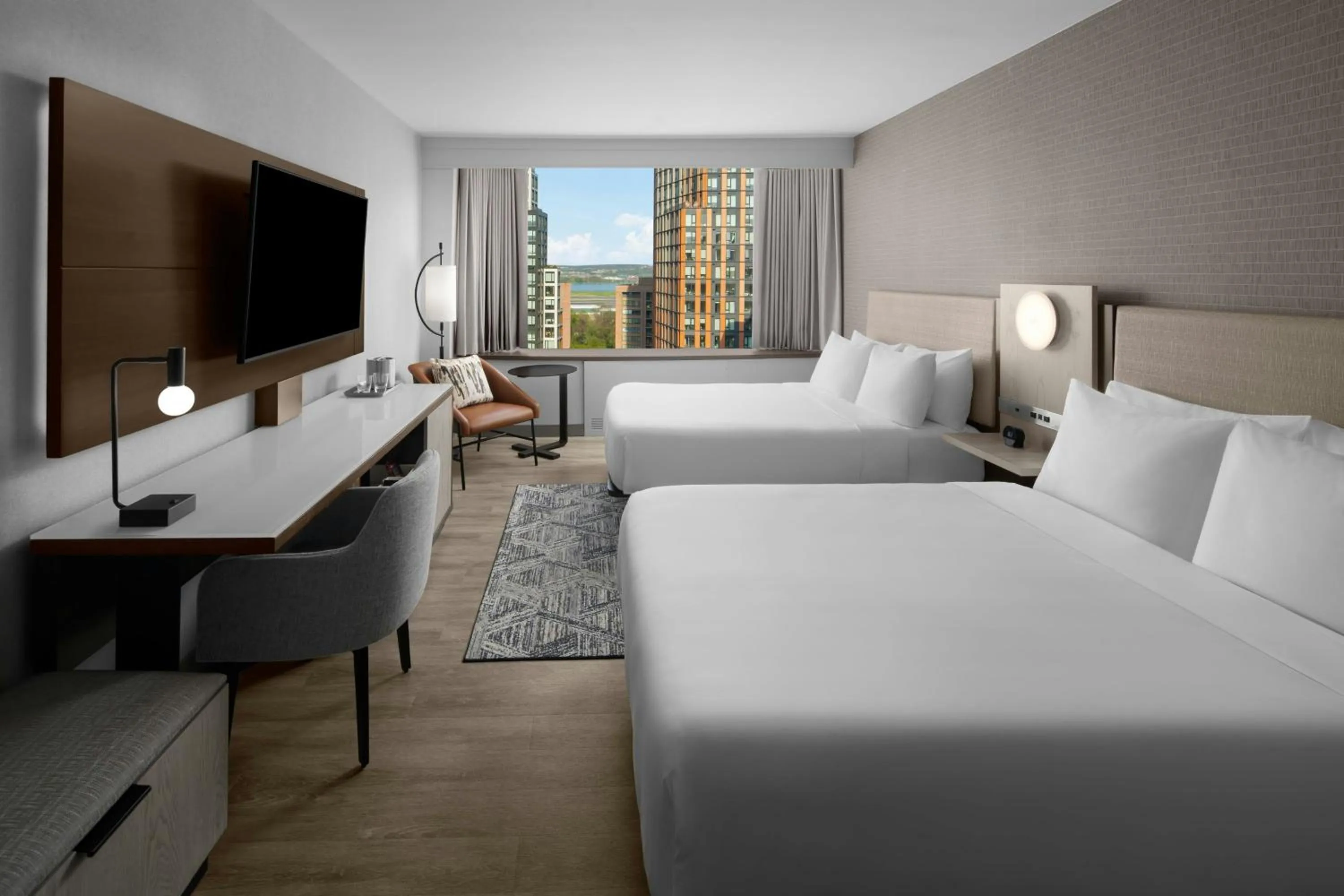 Photo of the whole room, Bed in AC Hotel Arlington National Landing