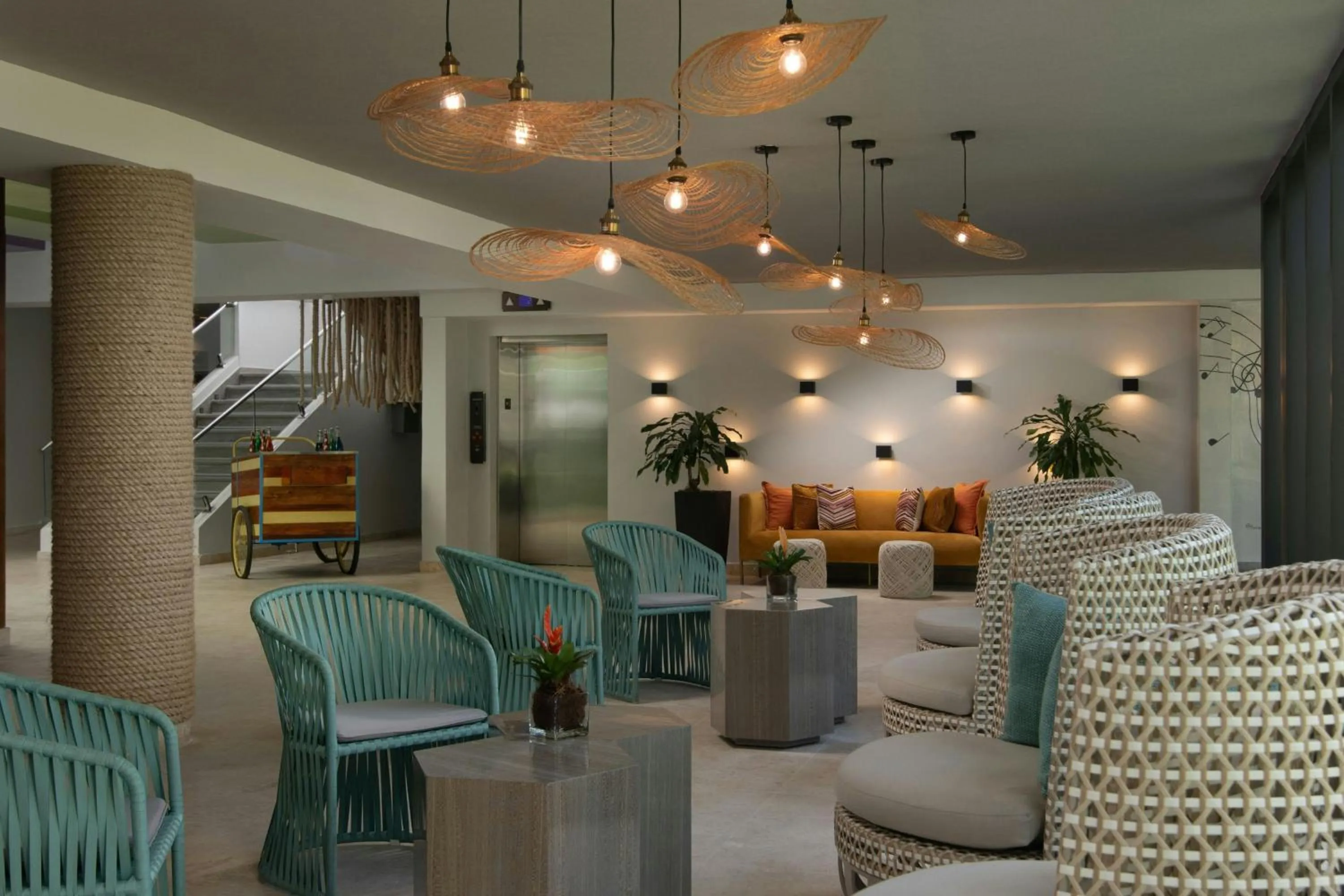 Lobby or reception in Renaissance Santo Domingo Jaragua Hotel & Casino