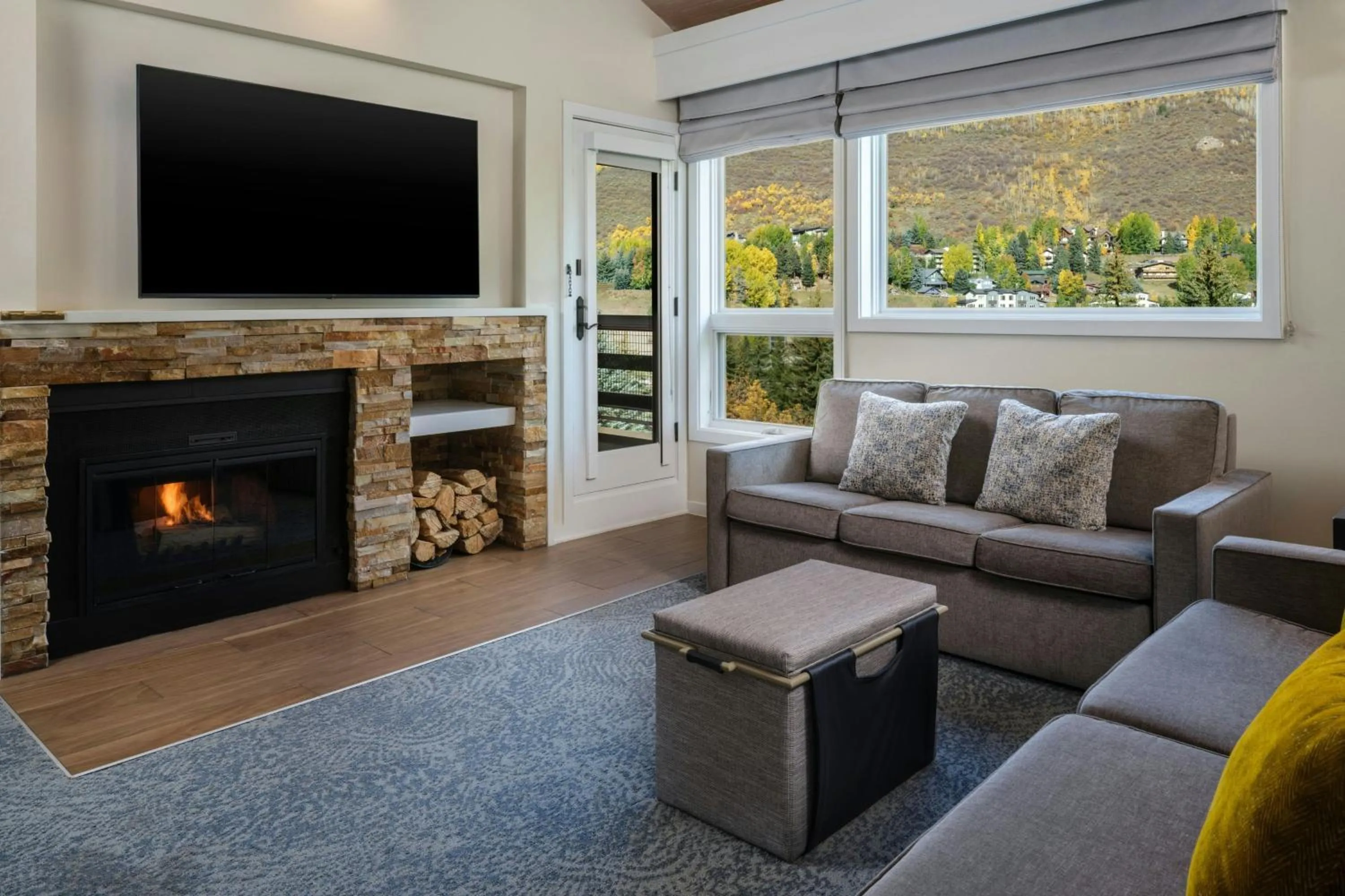 Living room in Marriott's StreamSide Douglas at Vail