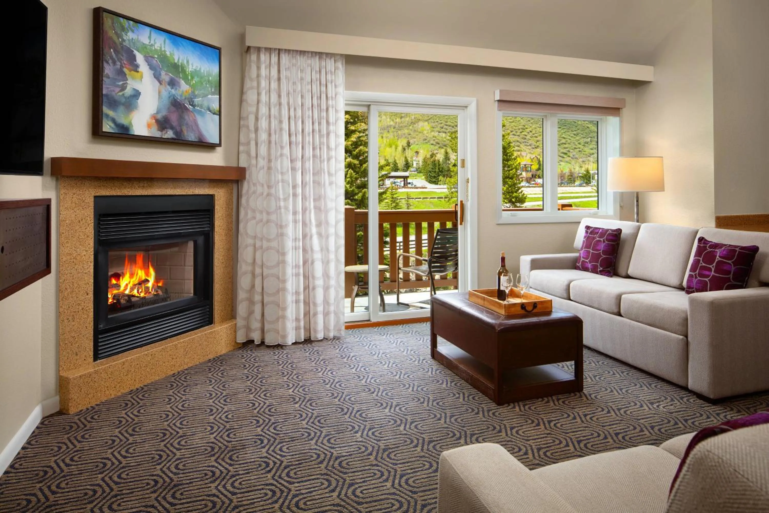 Living room in Marriott's StreamSide Birch at Vail