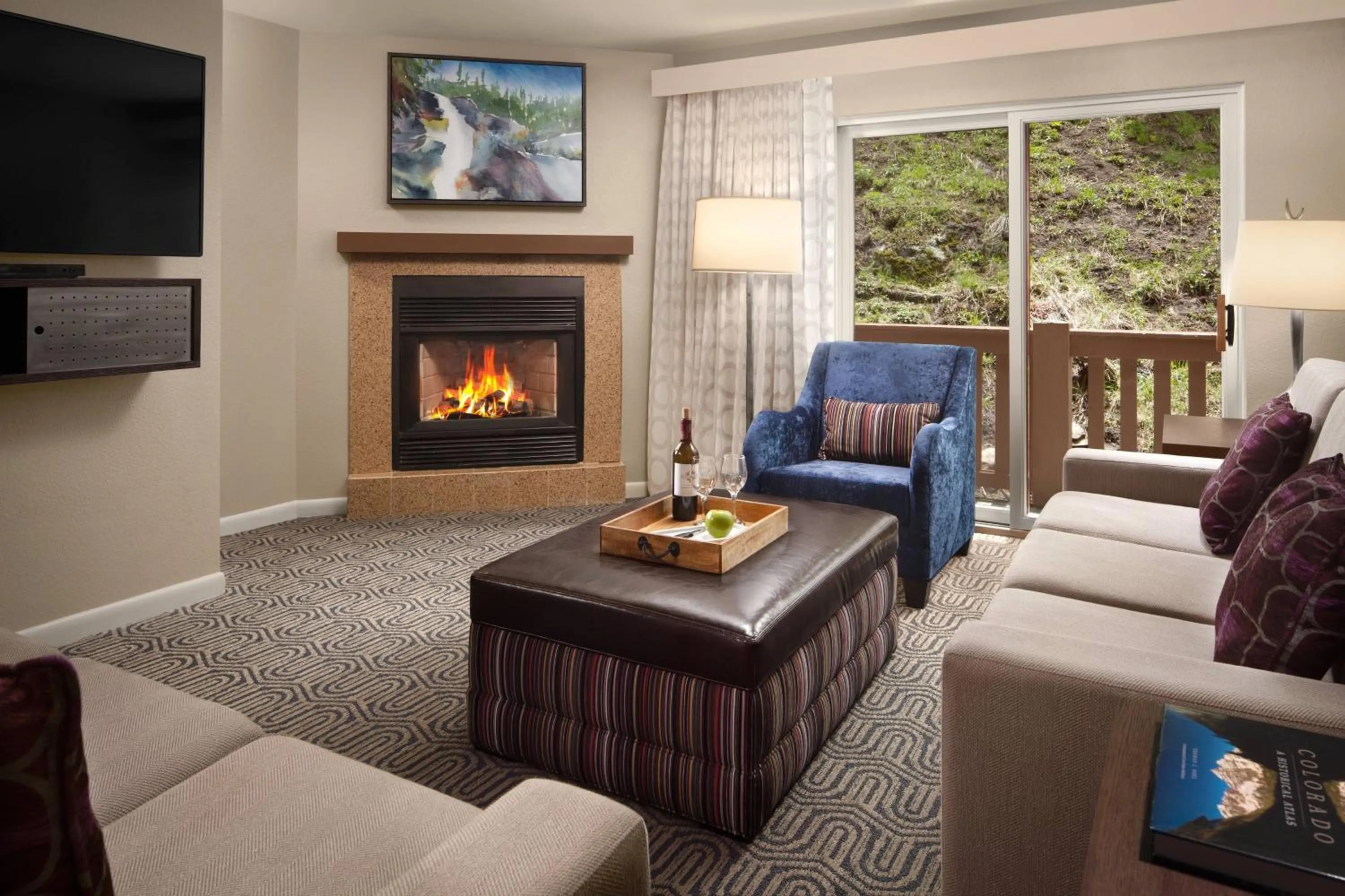 Living room in Marriott's StreamSide Birch at Vail