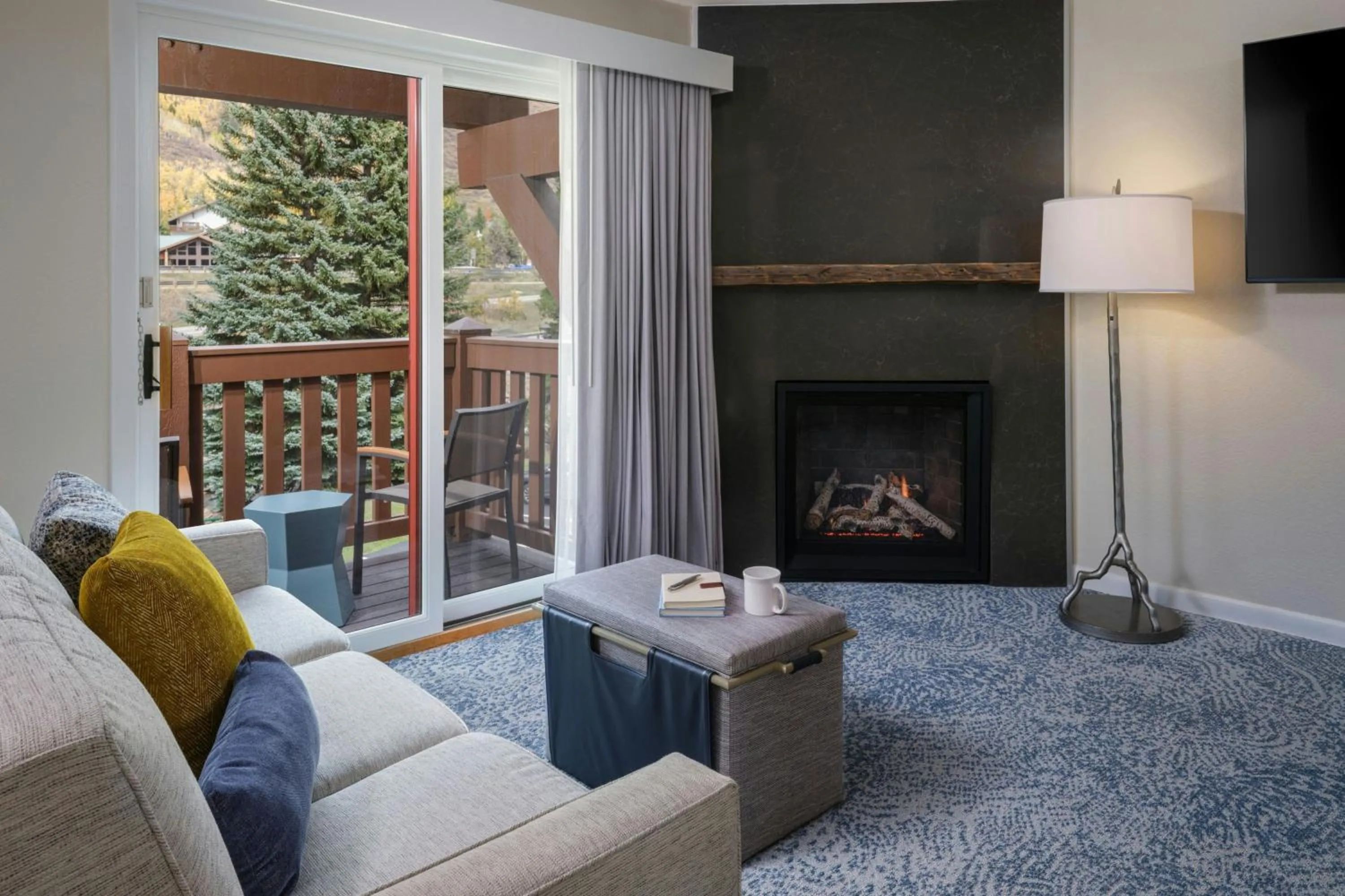 Living room in Marriott's StreamSide Birch at Vail
