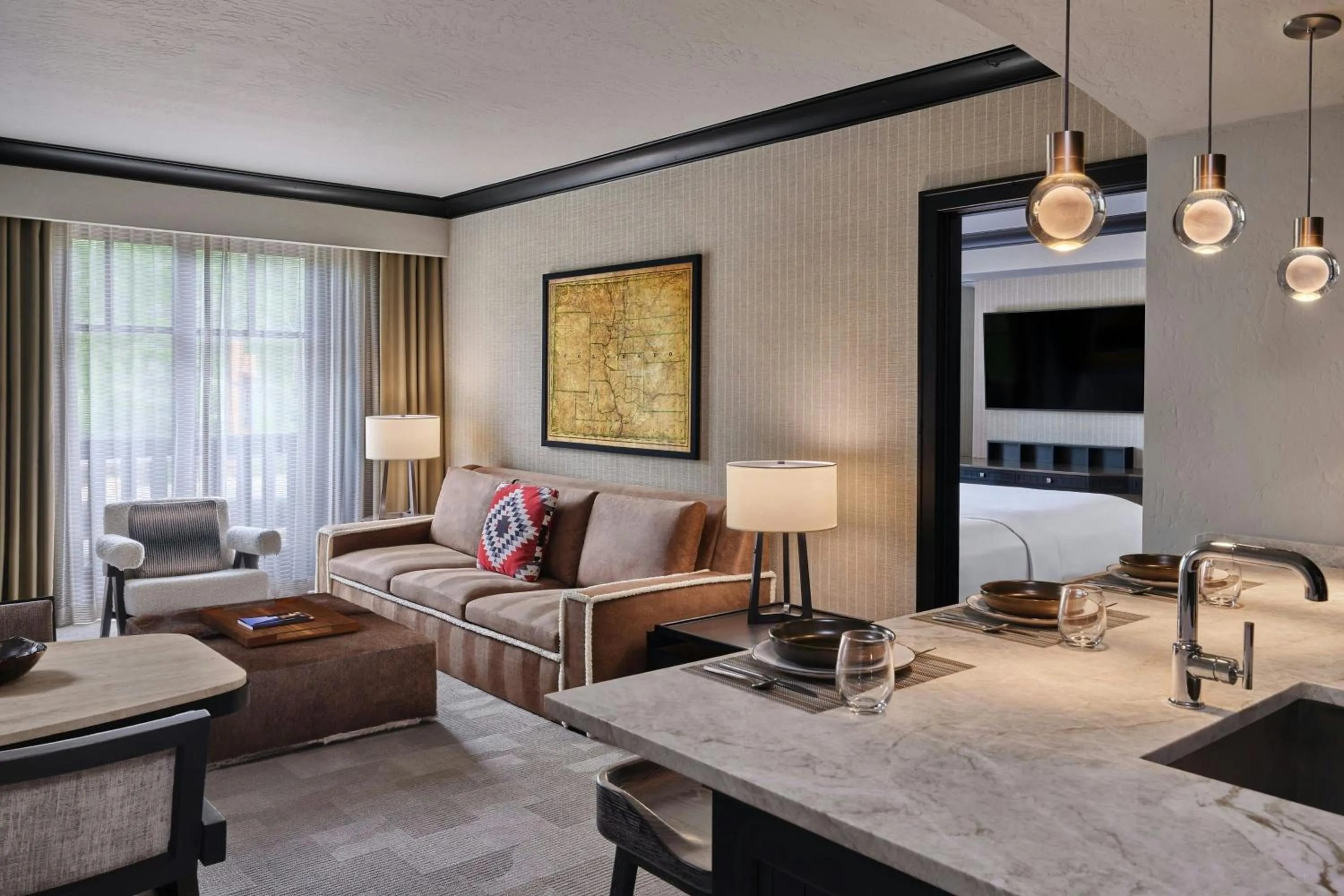 Living room in The Ritz-Carlton, Bachelor Gulch