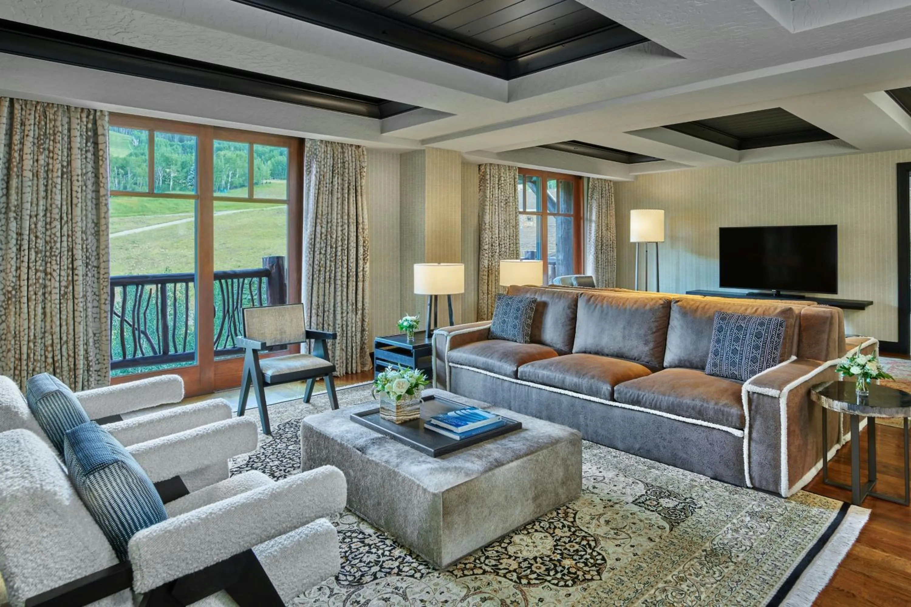 Living room in The Ritz-Carlton, Bachelor Gulch