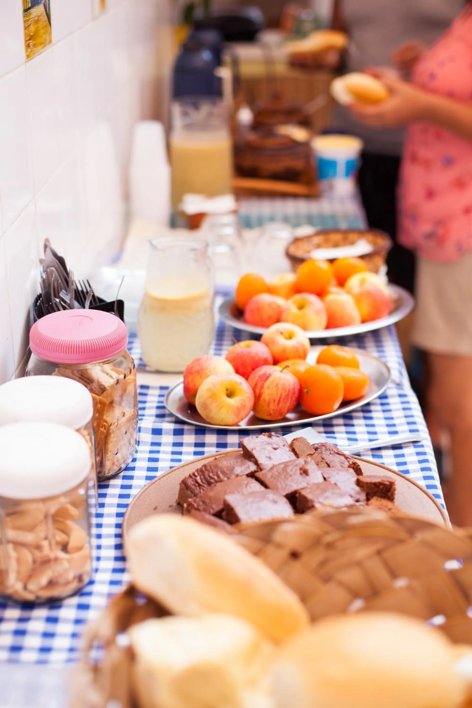 Buffet breakfast in Pousada Solar dos Romanos