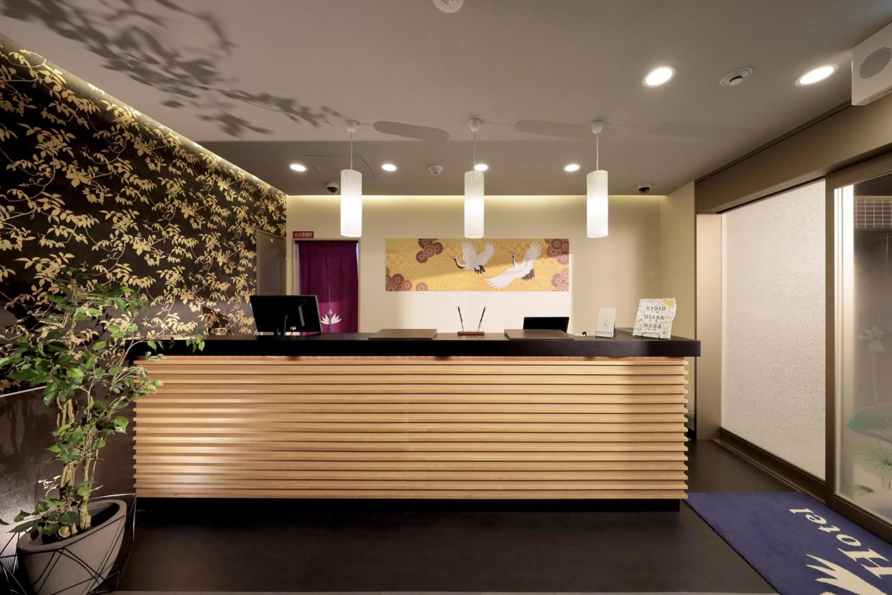 Lobby or reception in Shinsaibashi-Higashi Crystal Hotel