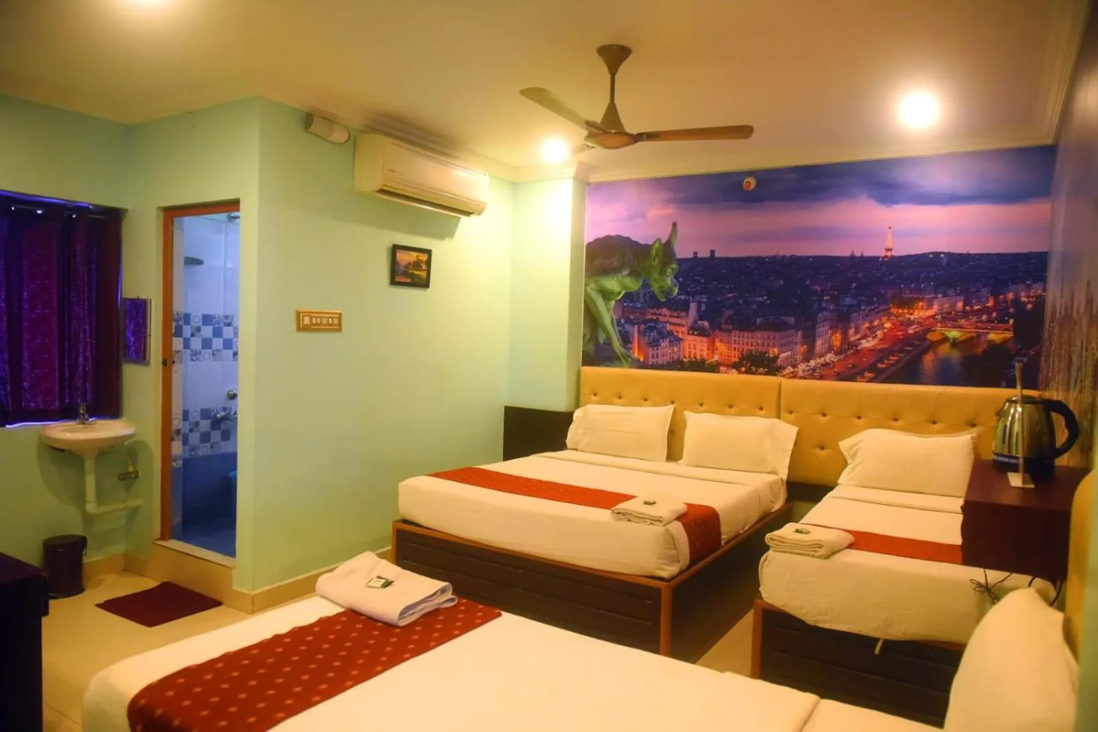 Bed in Hotel Apple Park Inn