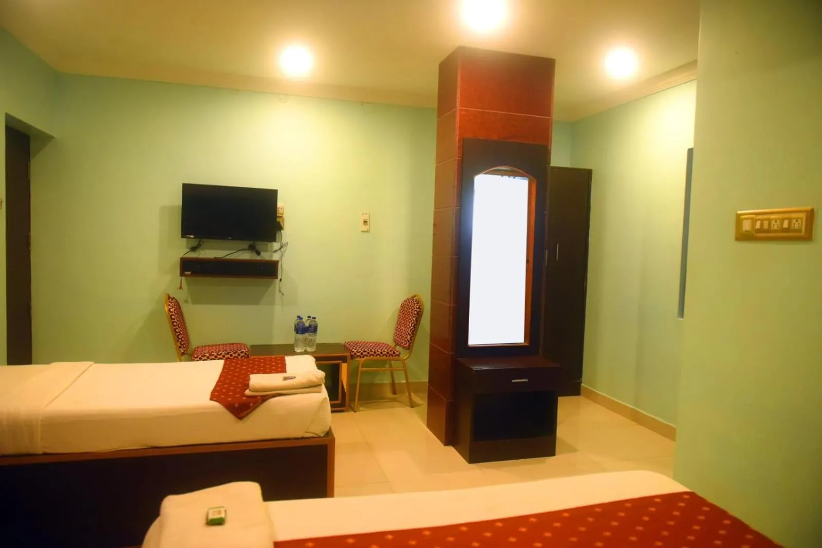 Bed in Hotel Apple Park Inn