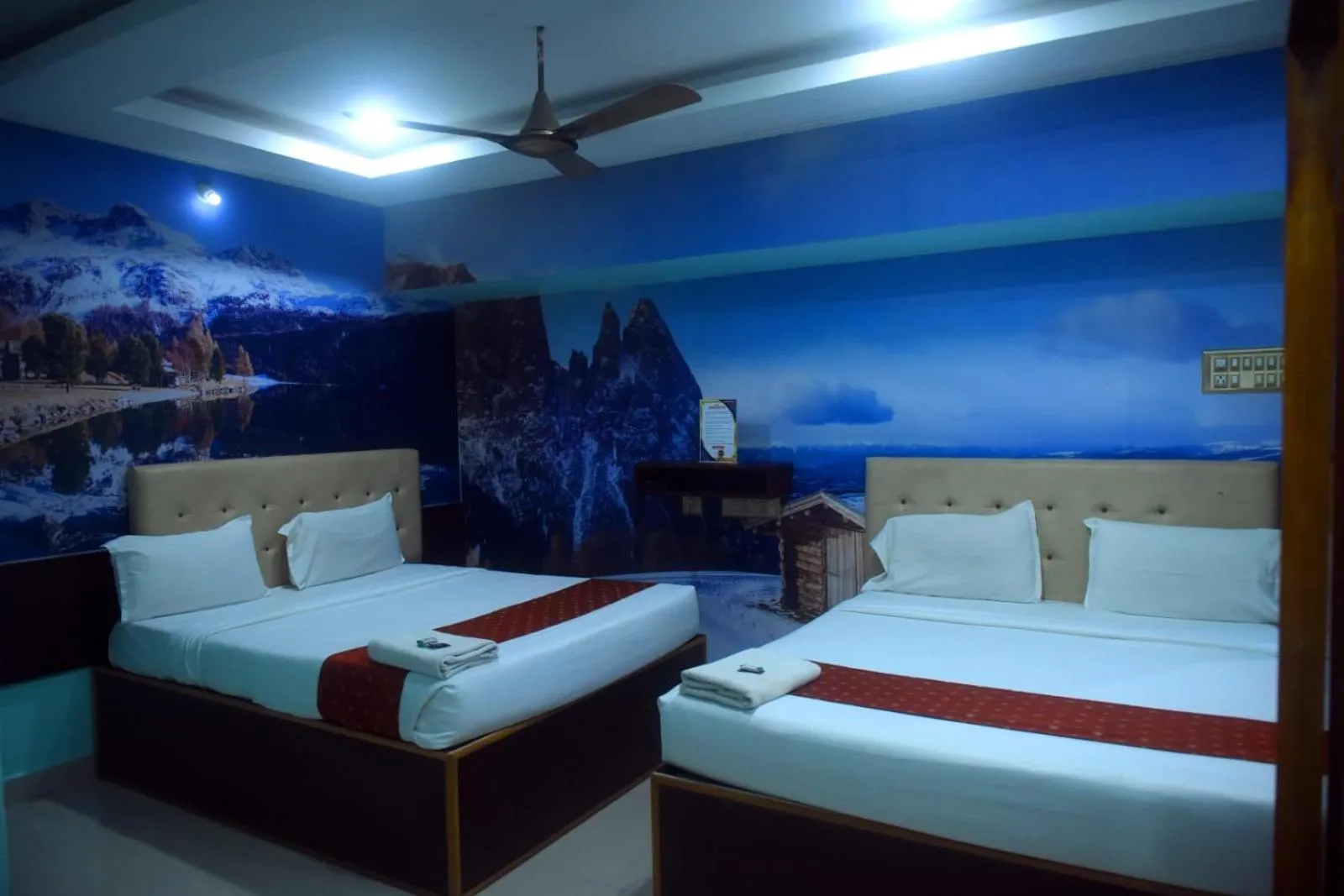 Bed in Hotel Apple Park Inn