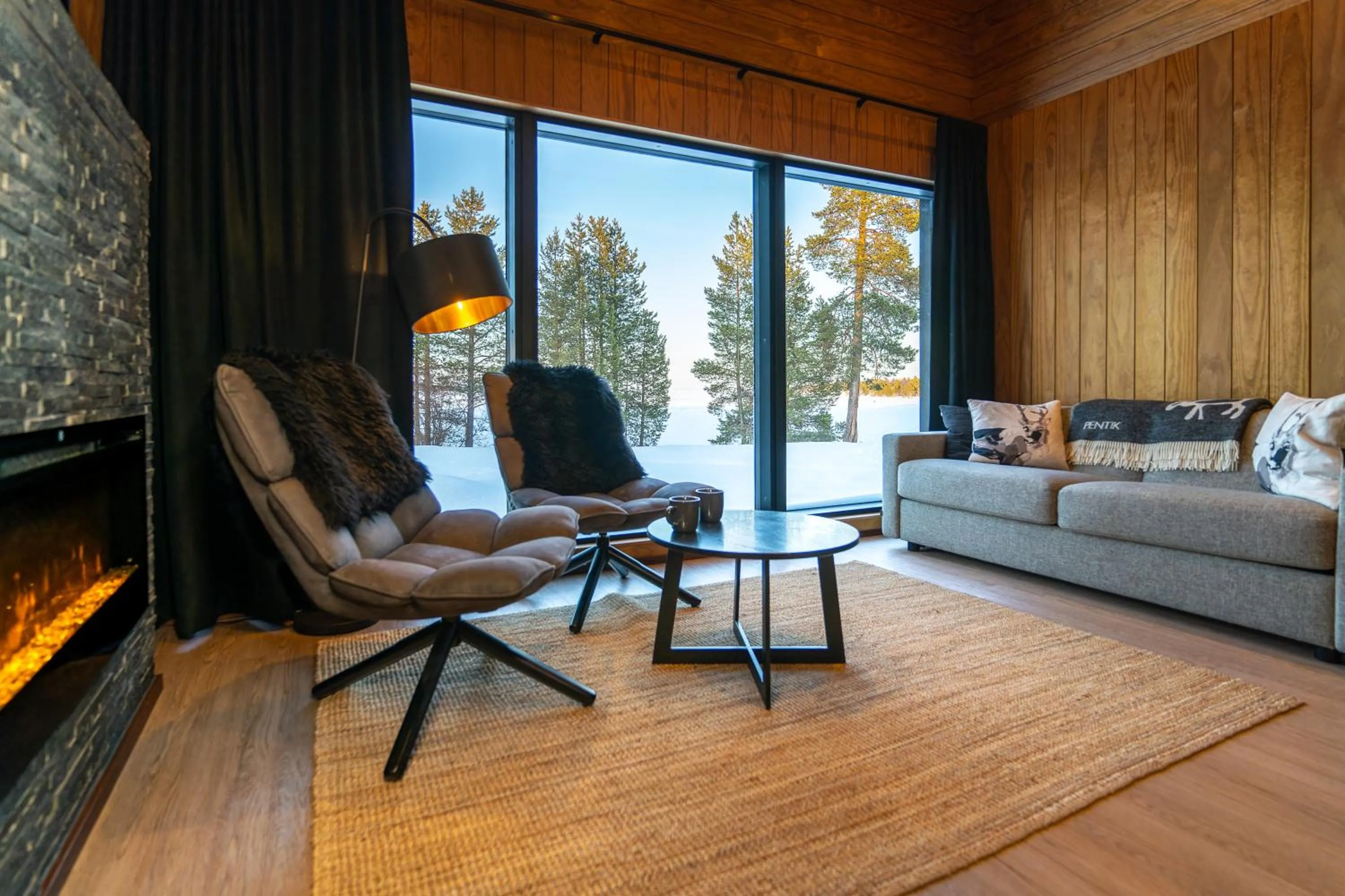 Living room in Wilderness Hotel Inari & Igloos