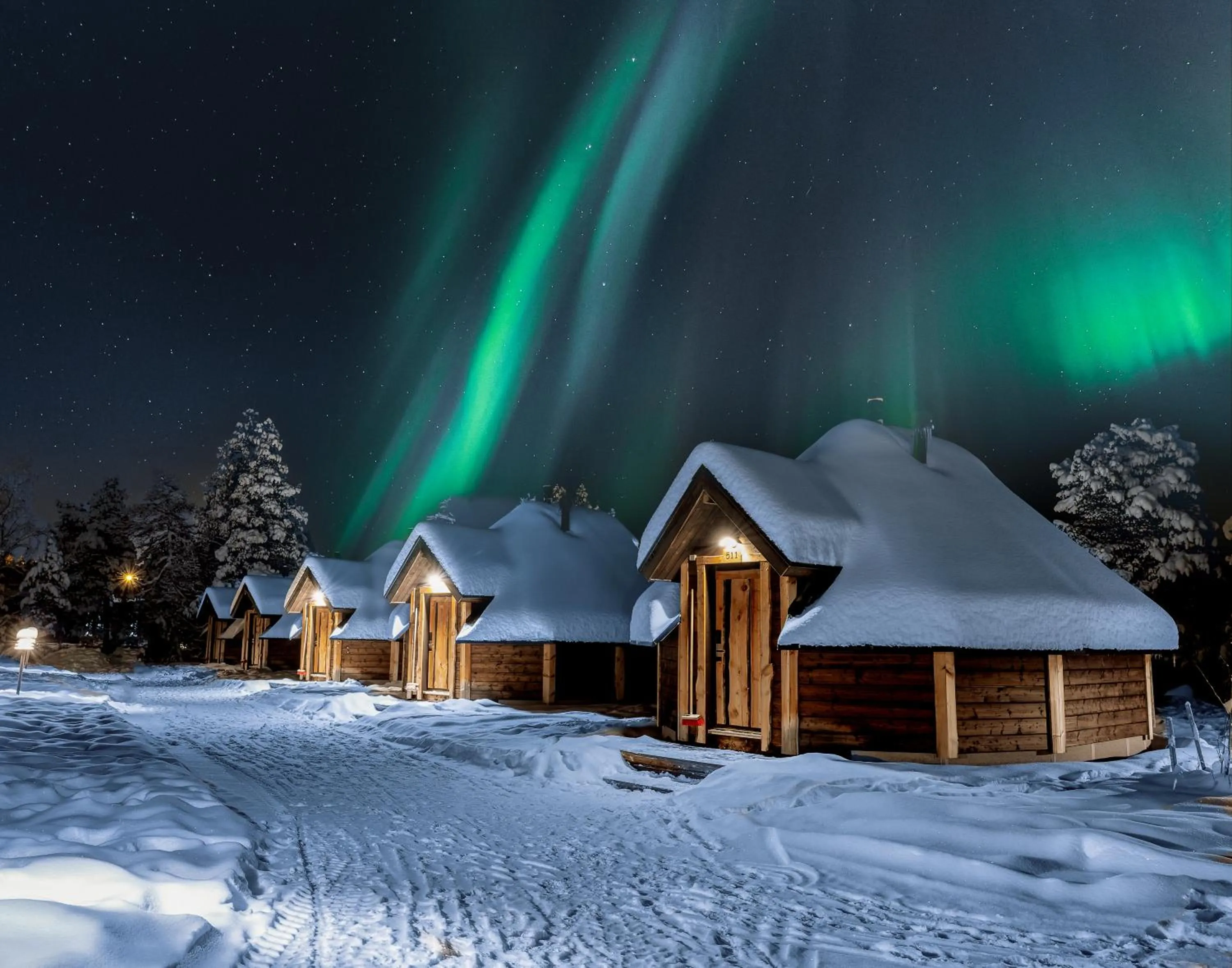 Natural landscape in Wilderness Hotel Inari & Igloos