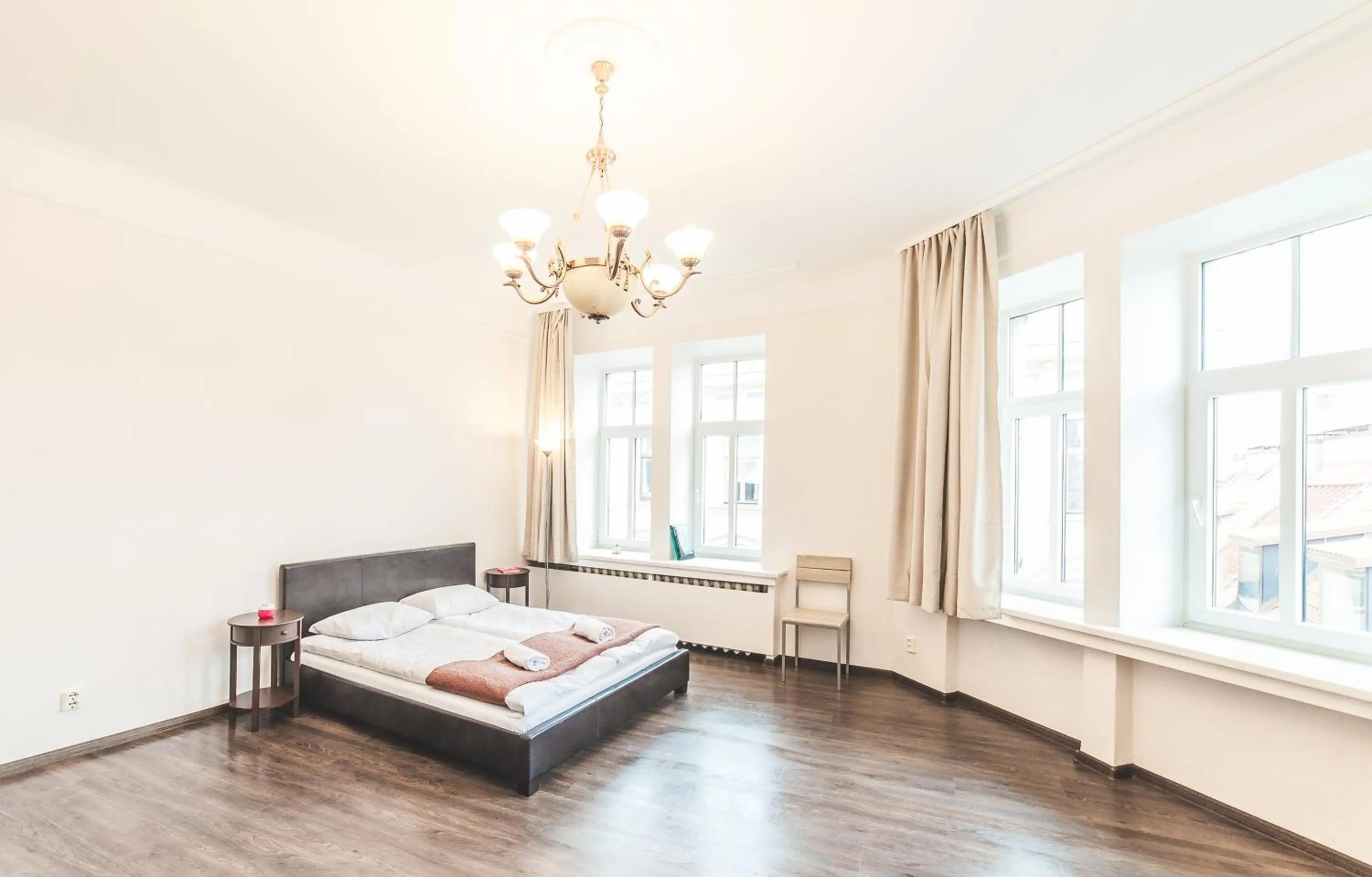Bed in Miesnieku Old Town apartment