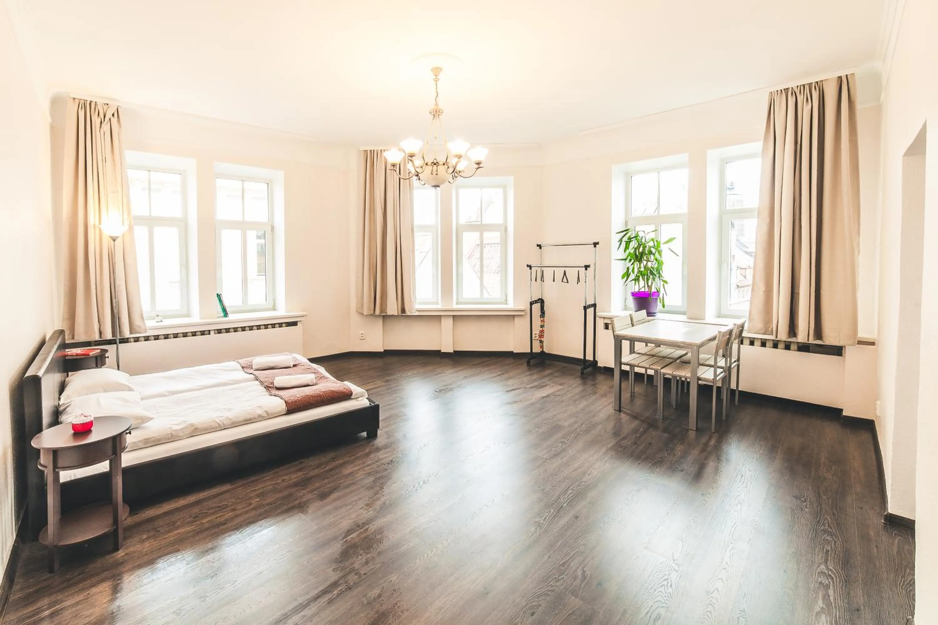 Bed in Miesnieku Old Town apartment