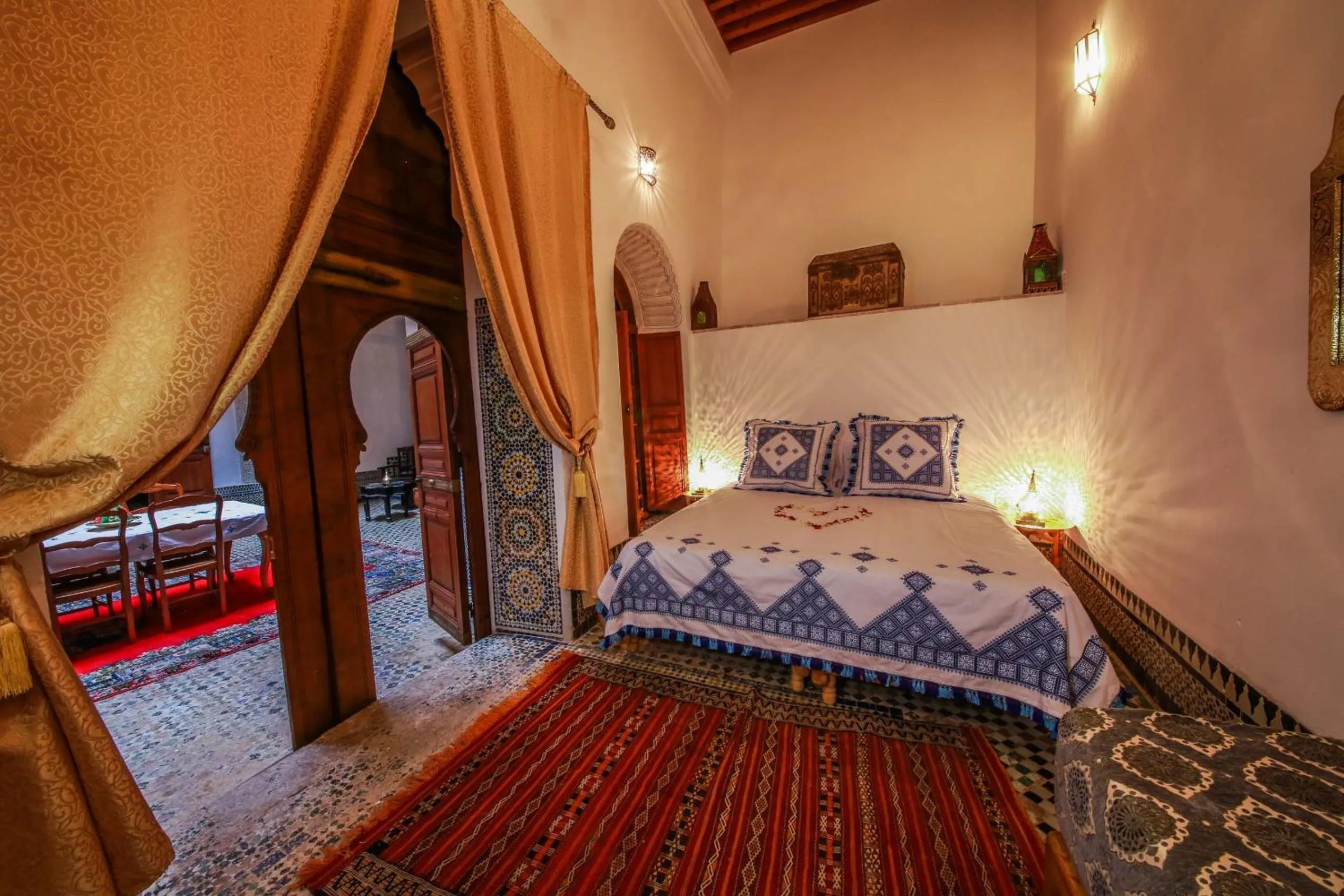 Property building, Bed in Riad Gzira Fez