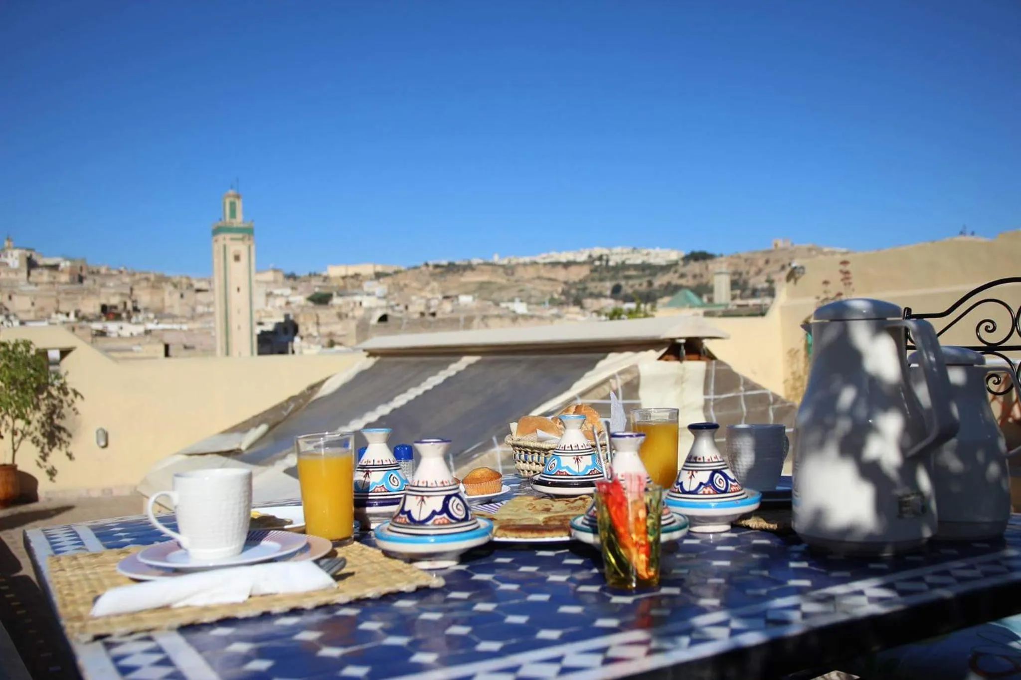 Balcony/Terrace in Riad Gzira Fez