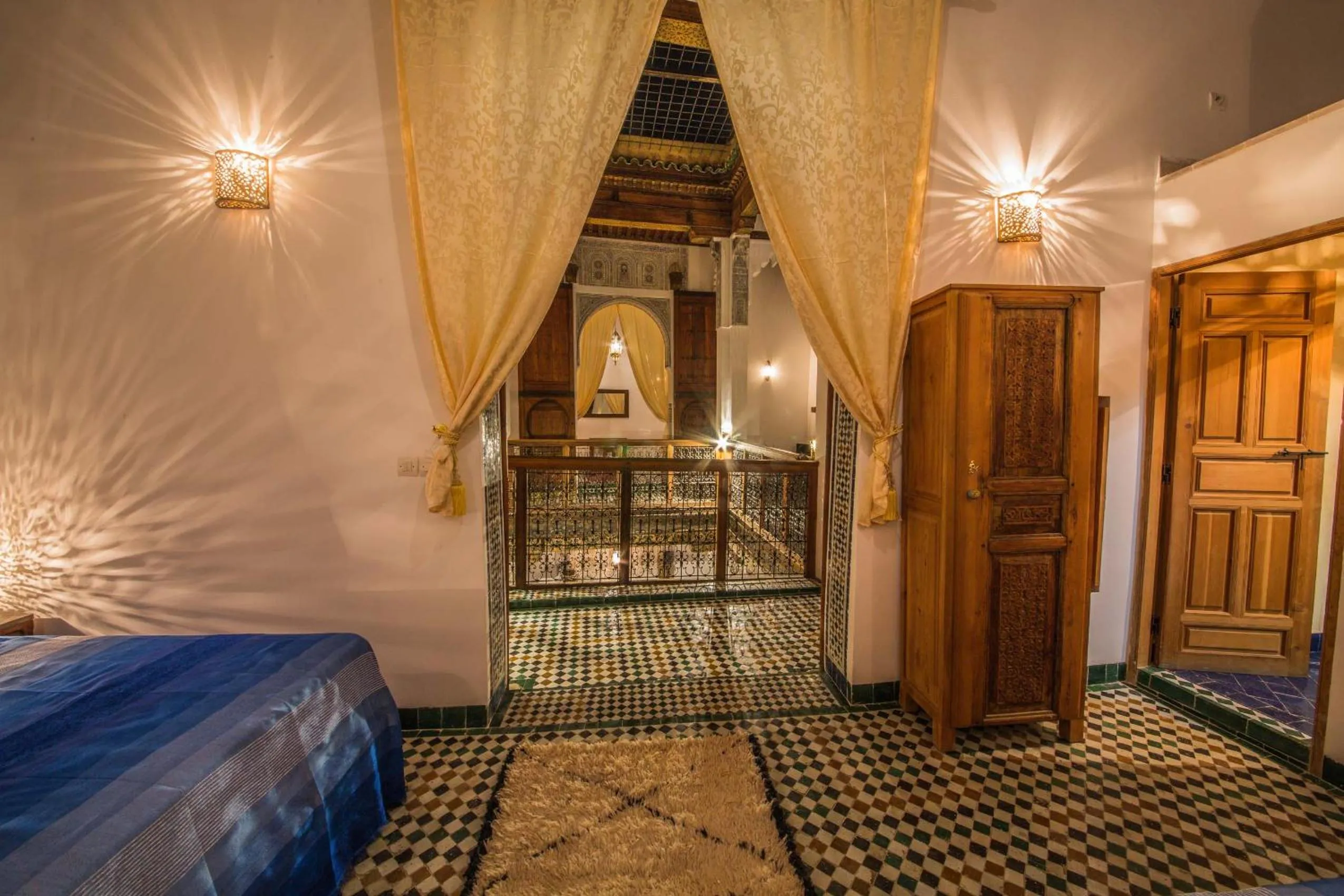 Property building, Bed in Riad Gzira Fez