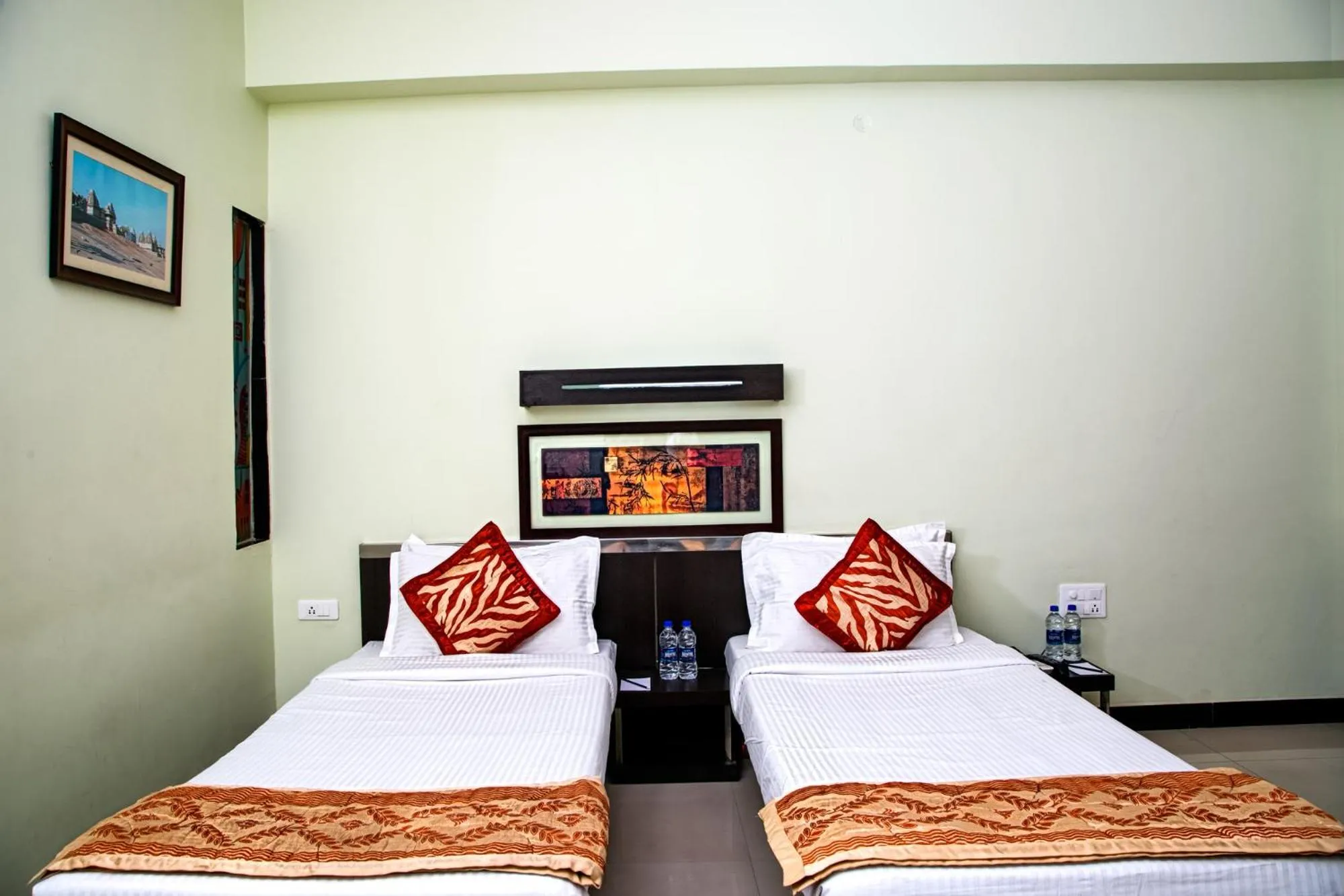 Photo of the whole room, Bed in Hotel Hampi International