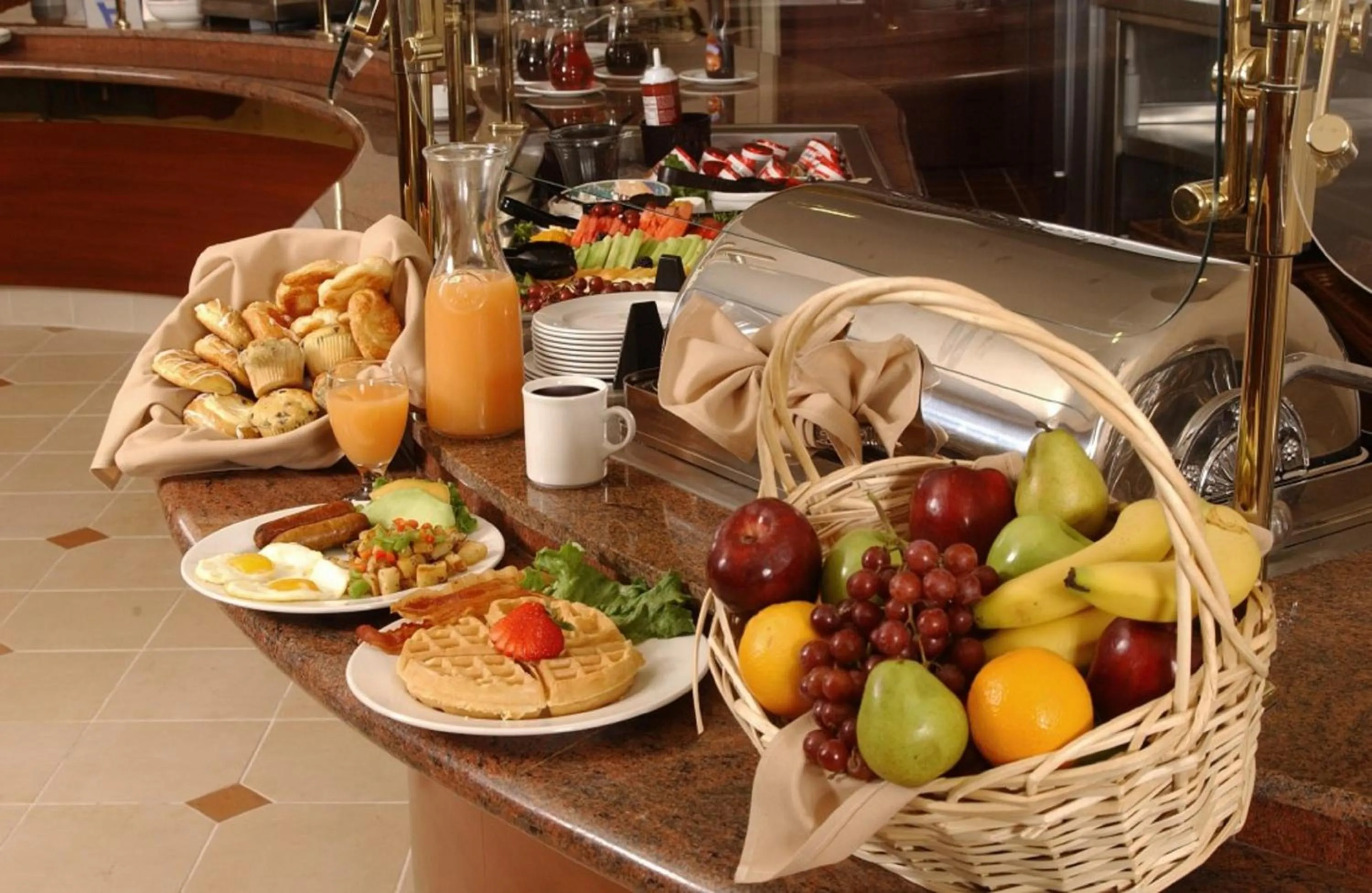 Breakfast in Hotel Hampi International