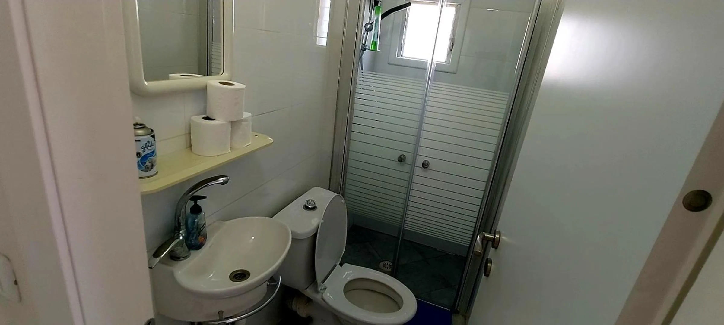 Shower in 612 apartment on the beach