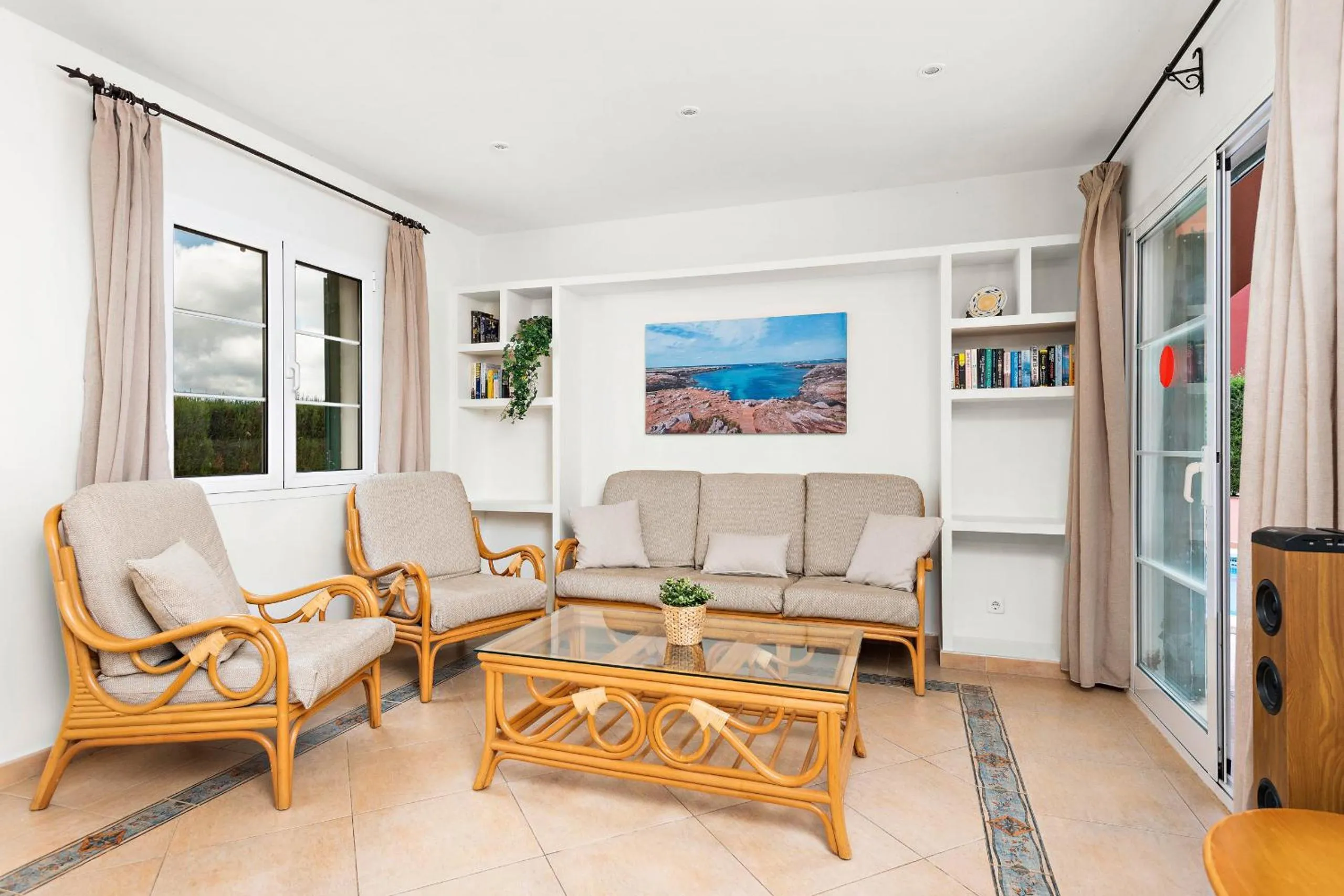 Communal lounge/ TV room in Villas Cala Galdana