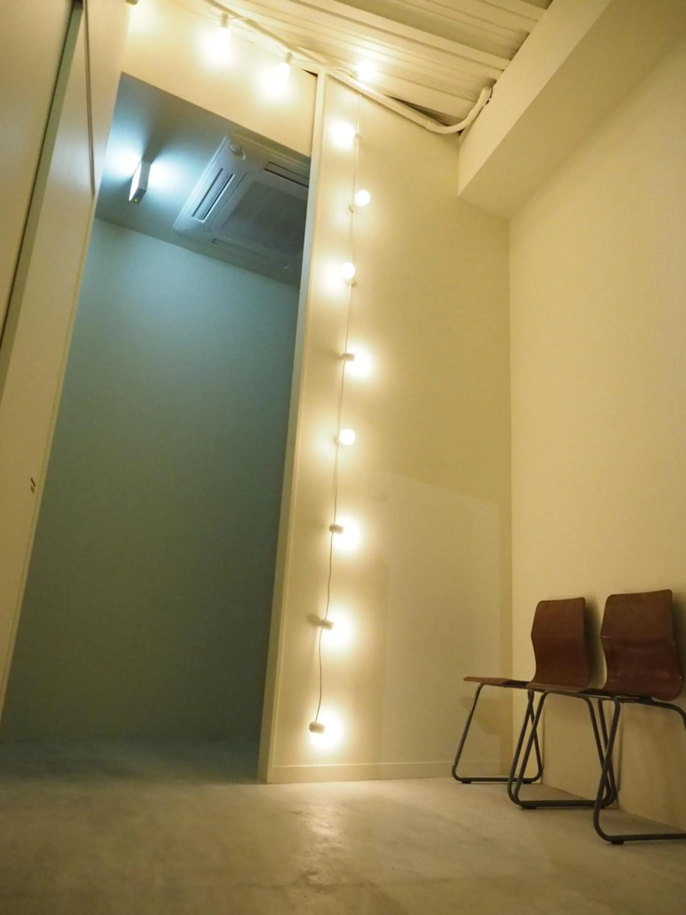 Decorative detail in almond hostel & cafe Shibuya