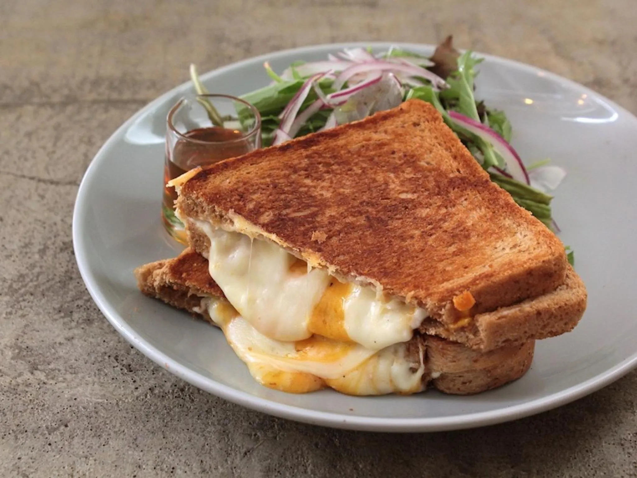 Food and drinks in almond hostel & cafe Shibuya