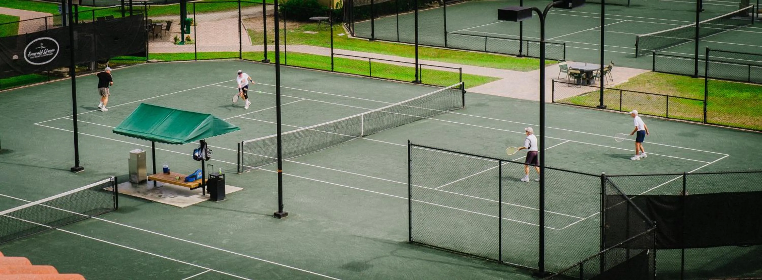 Tennis court in Emerald Greens Condo Resort
