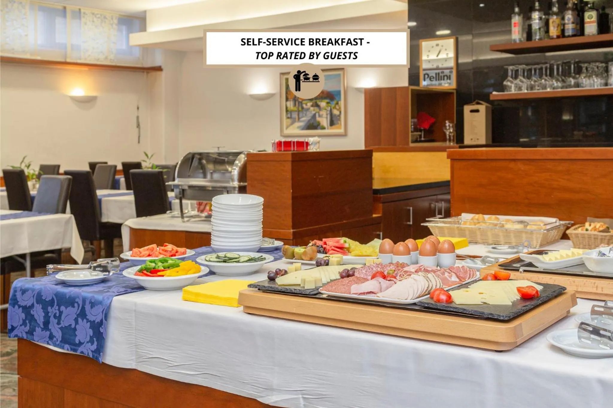 Restaurant/places to eat in Garni Hotel Azul